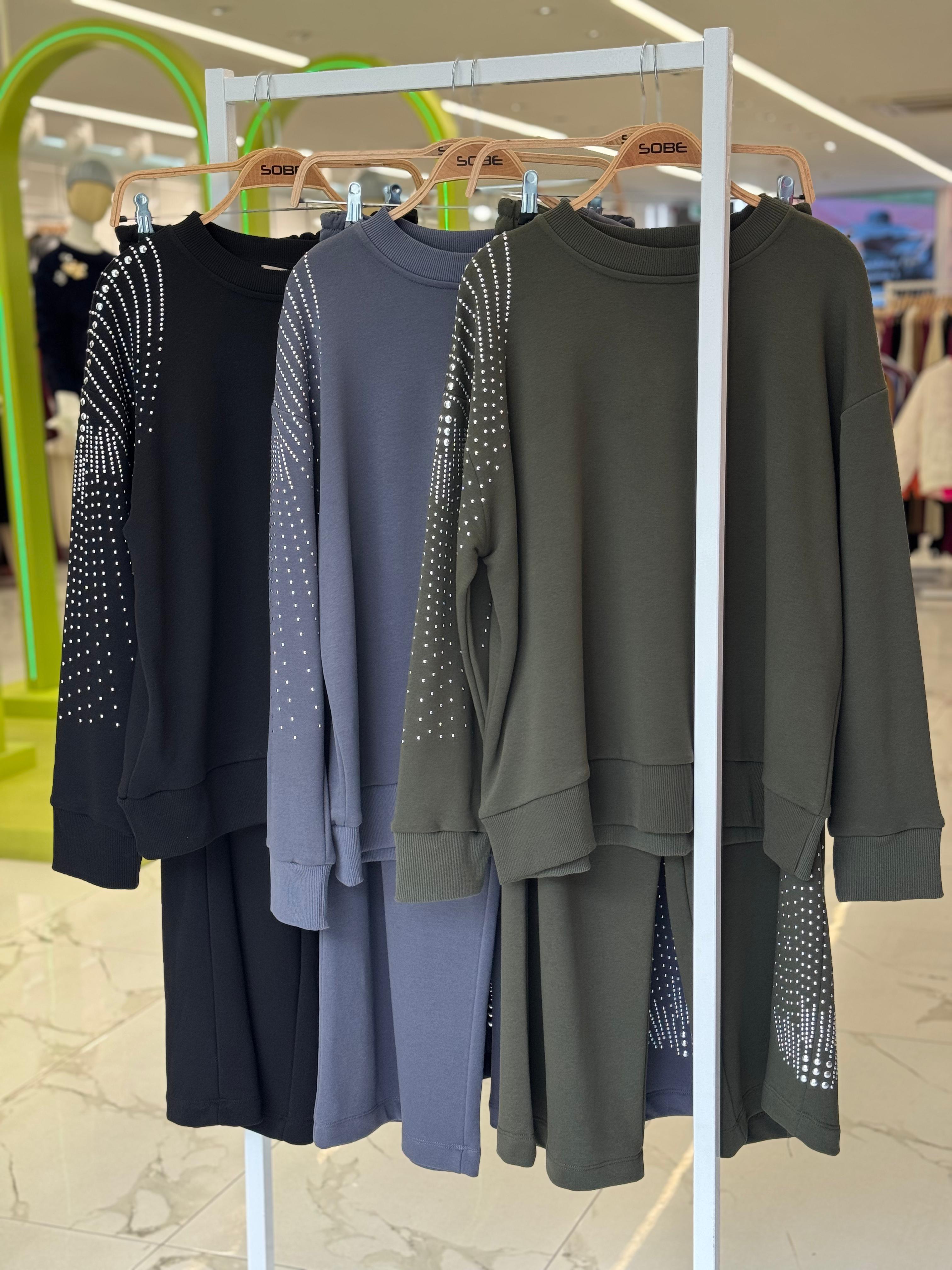 S5K9986Silver Stone Woven Oversize Suit 9986