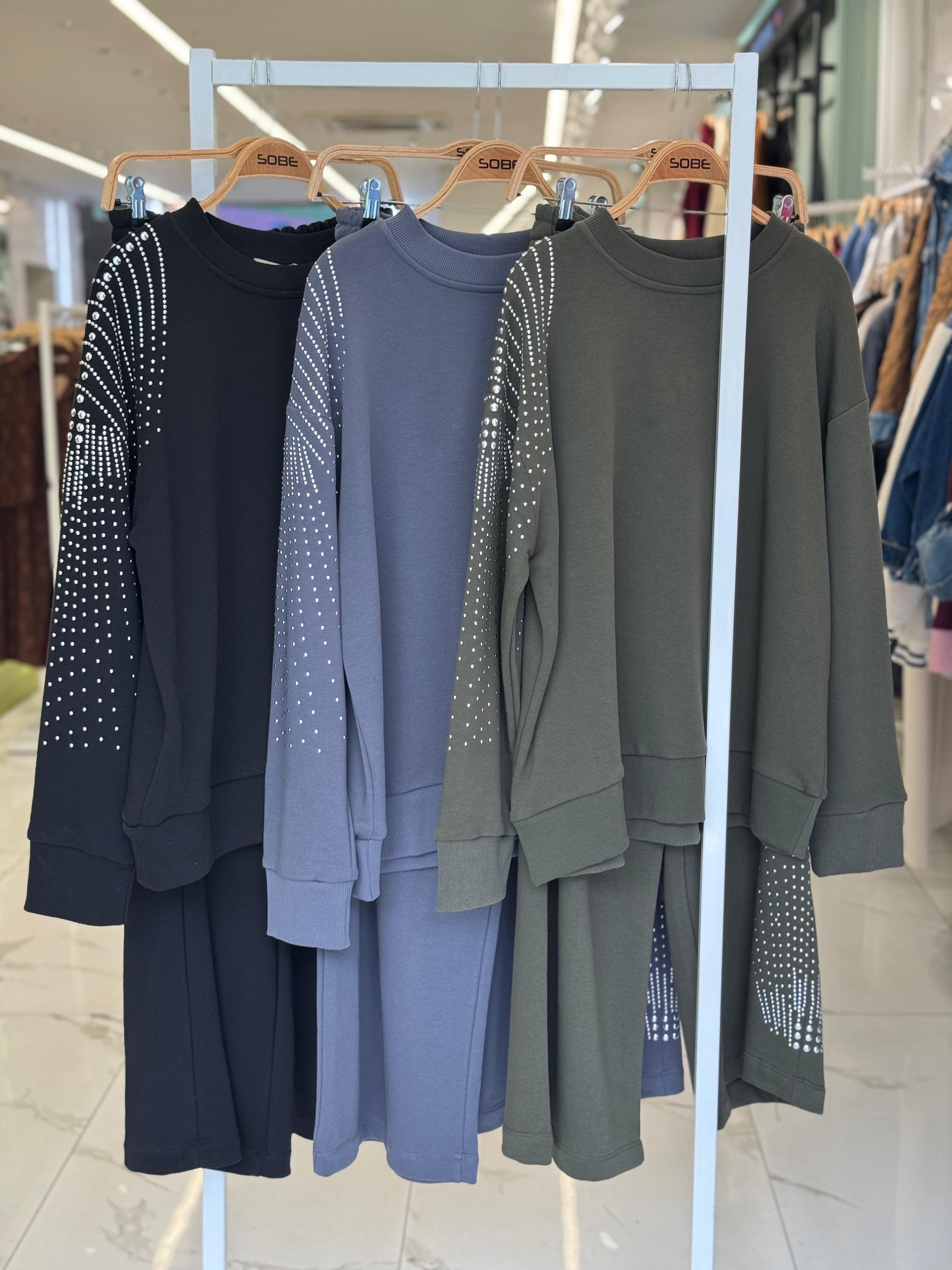 S5K9986Silver Stone Woven Oversize Suit 9986