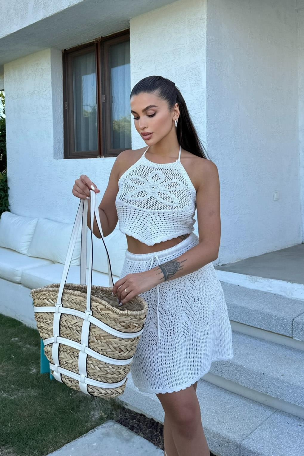 S4Y9873Jelly Nakış Detay Kroşe Takım 9873