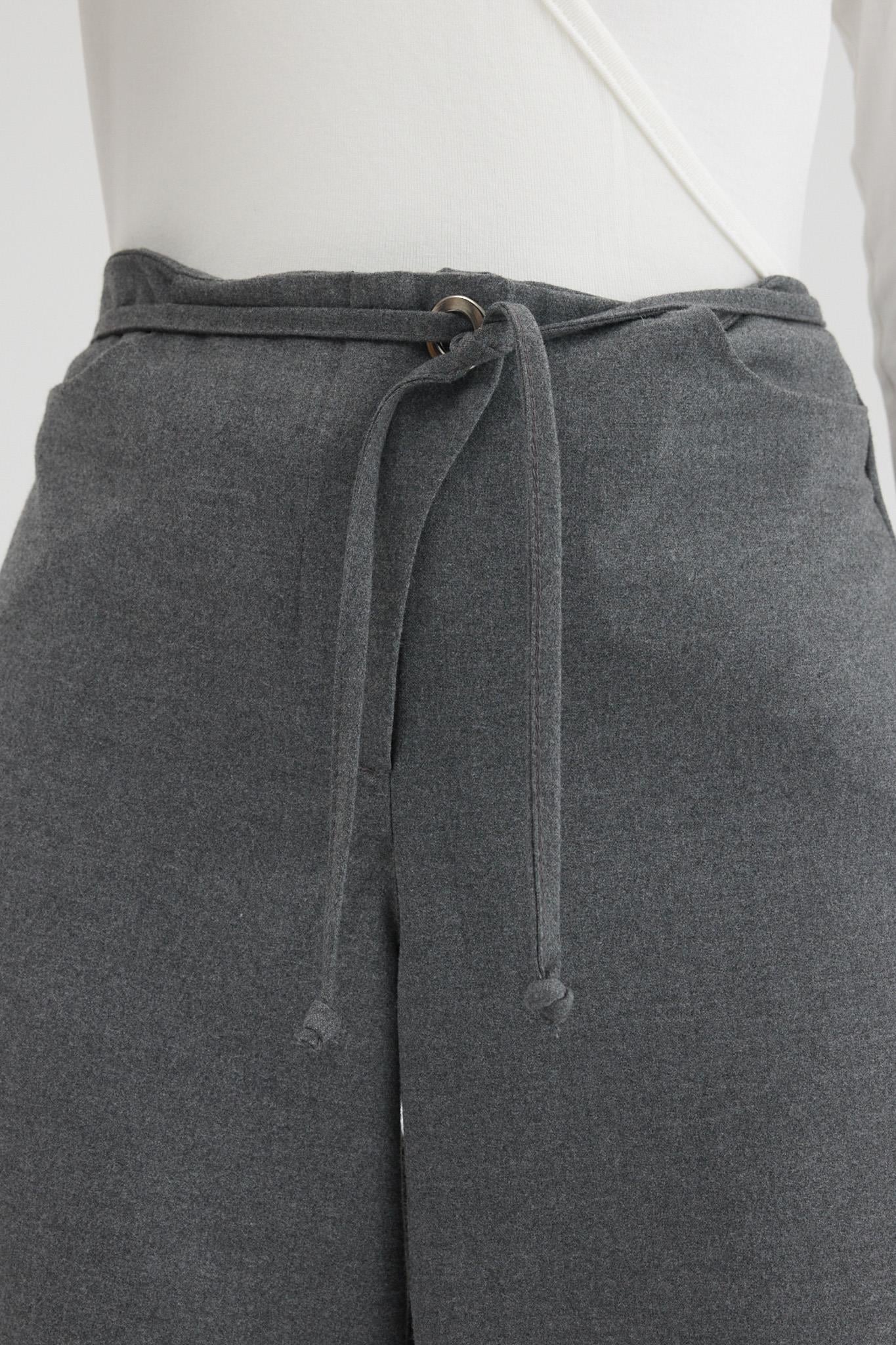 S6K0126CRKemer Detaylı Basic Geniş Paça Pantolon  0126