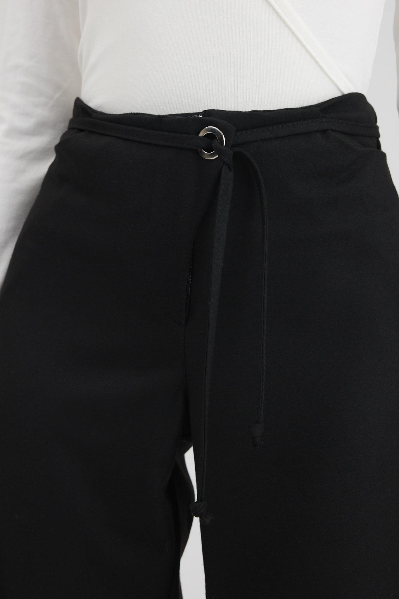 S6K0126CRKemer Detaylı Basic Geniş Paça Pantolon  0126