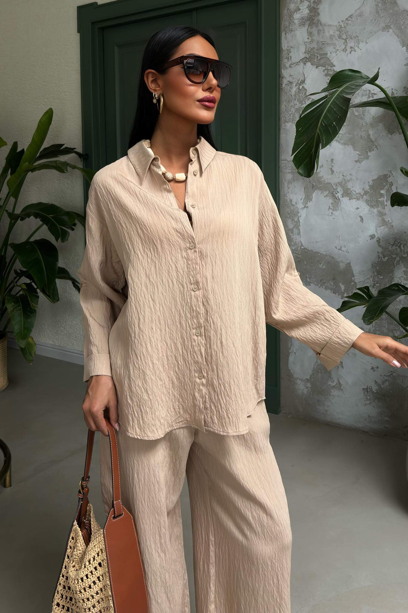 S5Y10146بدلة كاجوال مزدوجة مخططة منقوشة ذاتيًا 10146