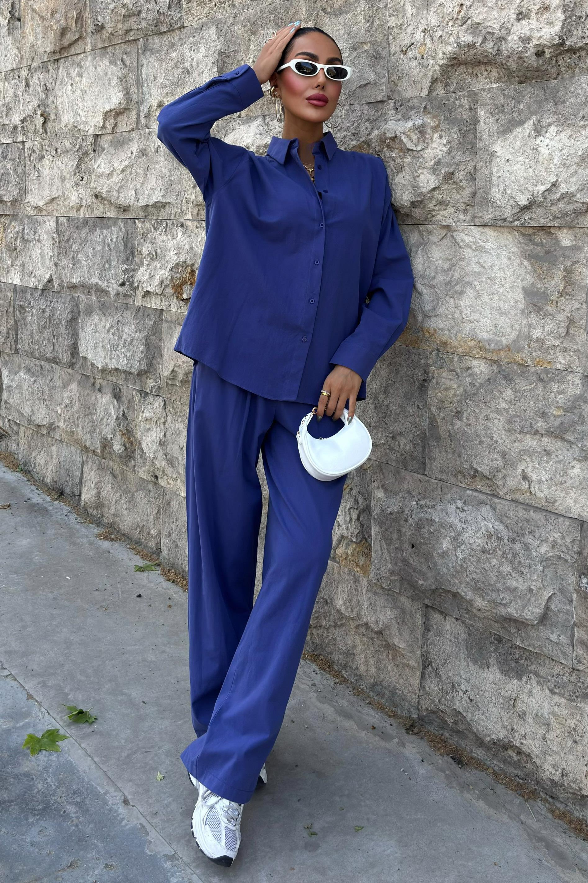 S4Y9766Larissa Çizgili Takım 9766 08