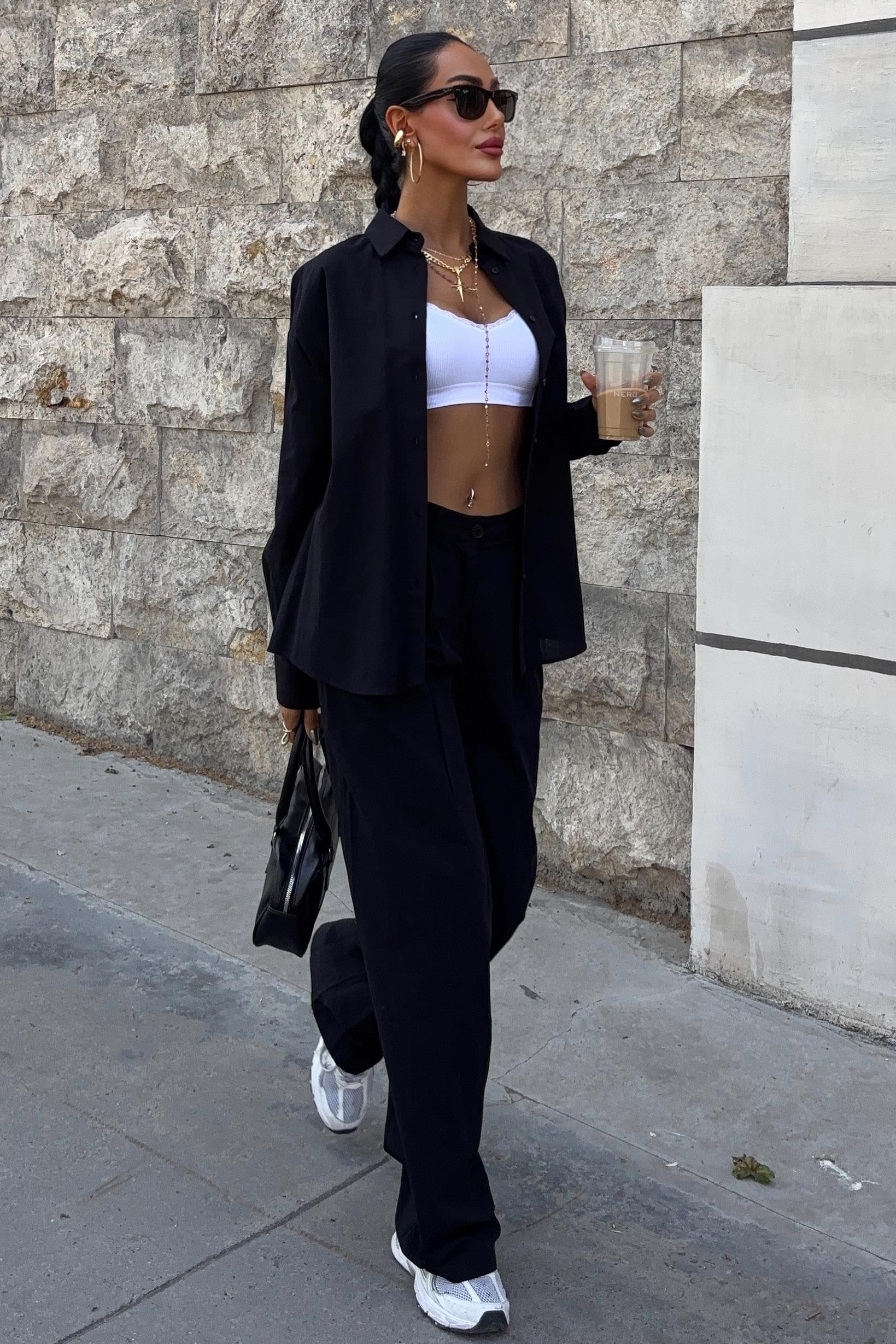 S4Y9766Larissa Çizgili Takım 9766