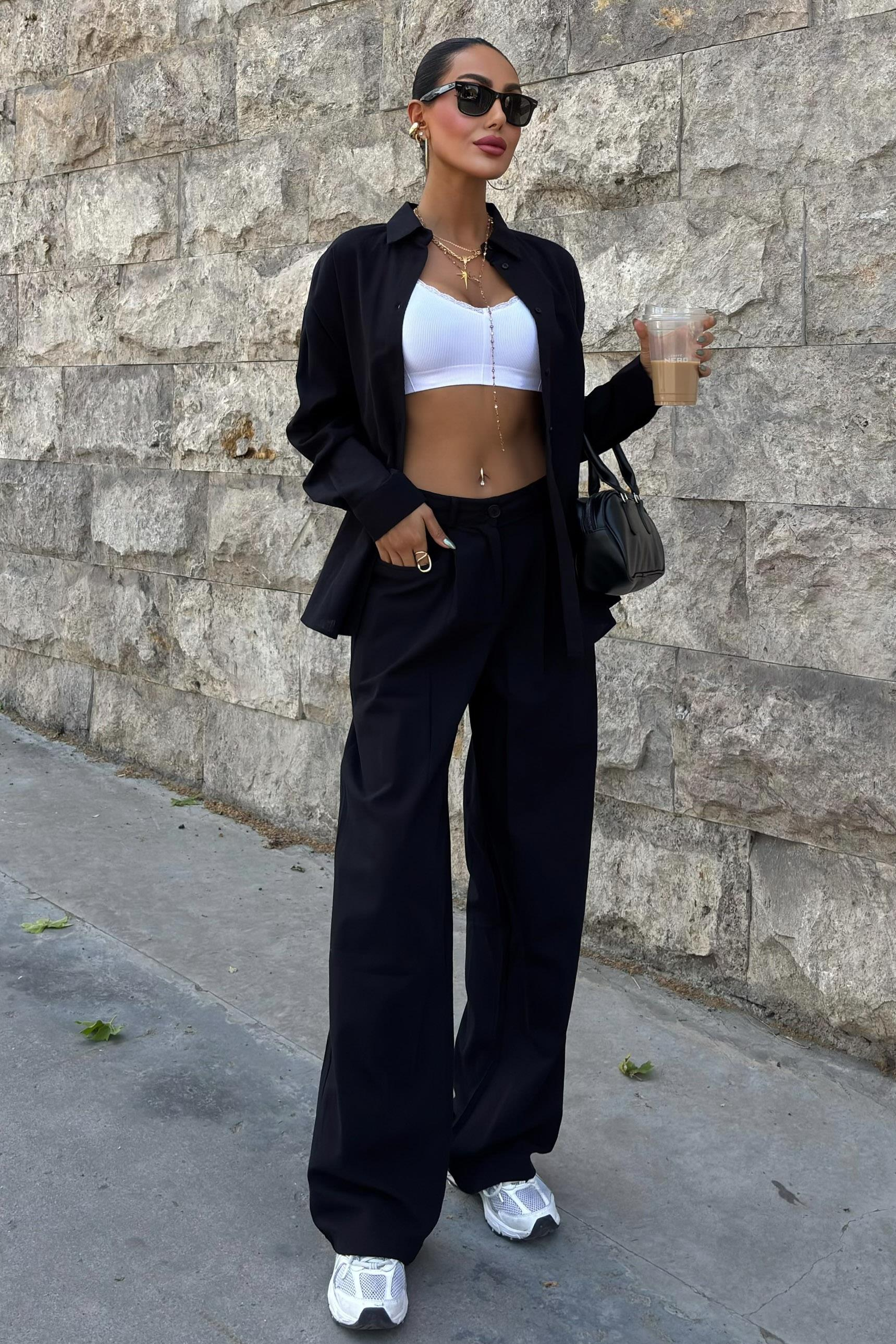 S4Y9766Larissa Çizgili Takım 9766