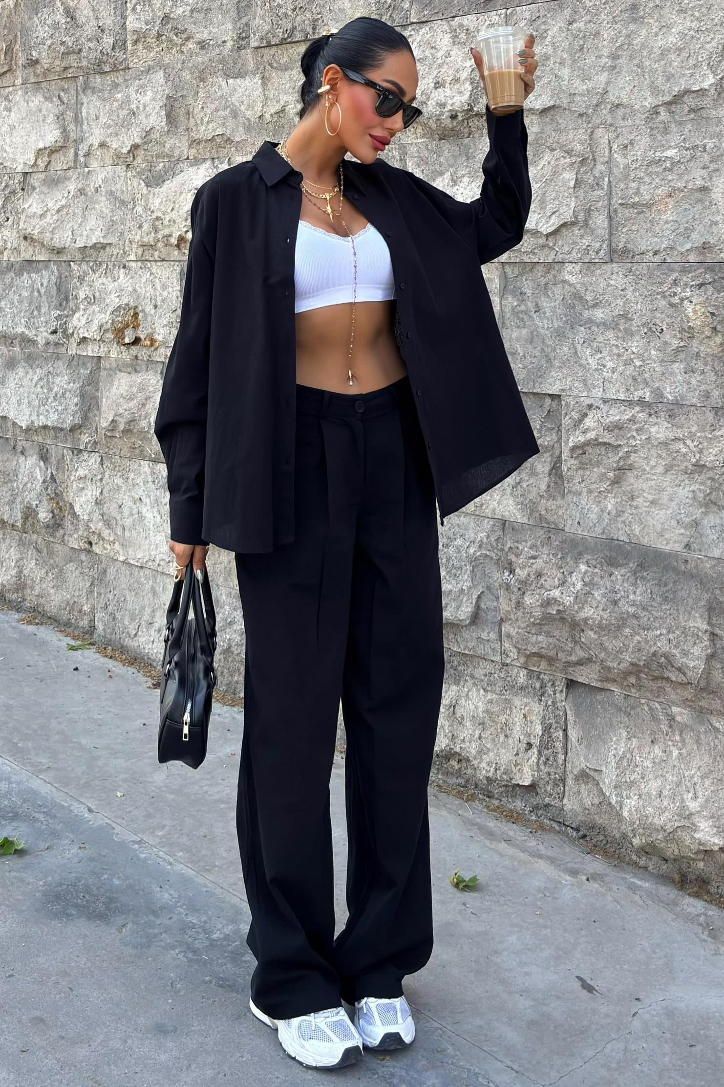 S4Y9766Larissa Çizgili Takım 9766