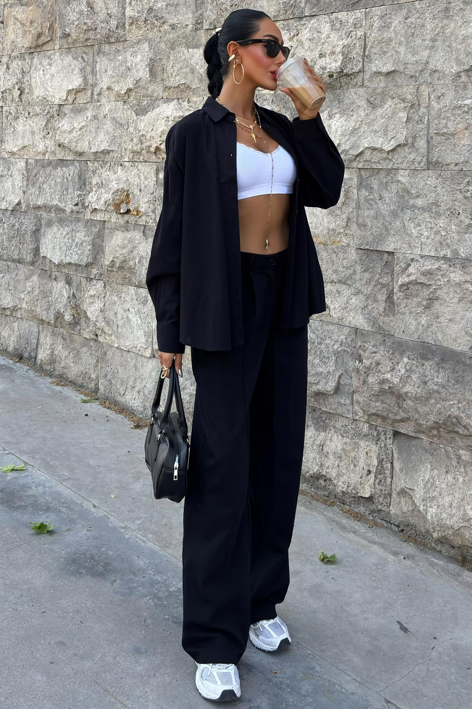 S4Y9766Larissa Çizgili Takım 9766