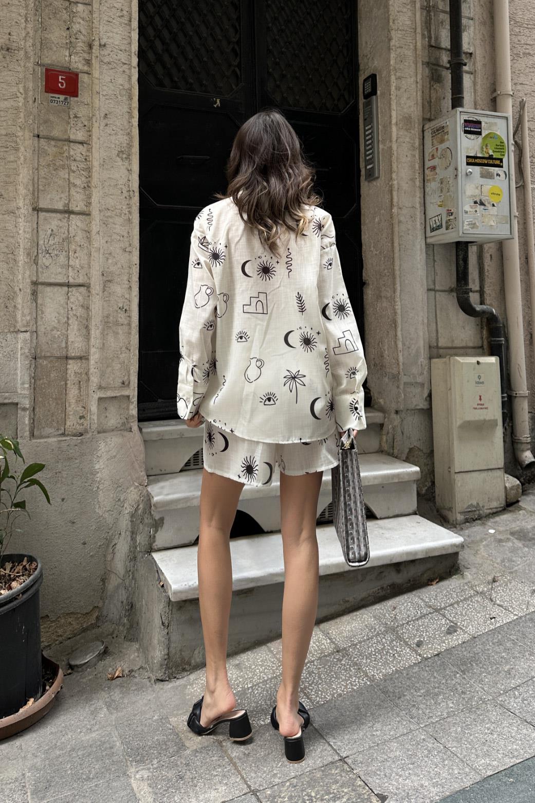 S4Y9805Lauren Desenli Keten Takım 9805-0025