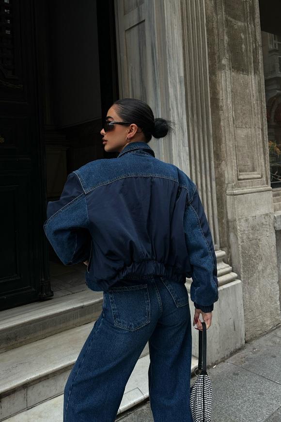 S4K6064Lotte Oversize Denim Ceket 6064-08
