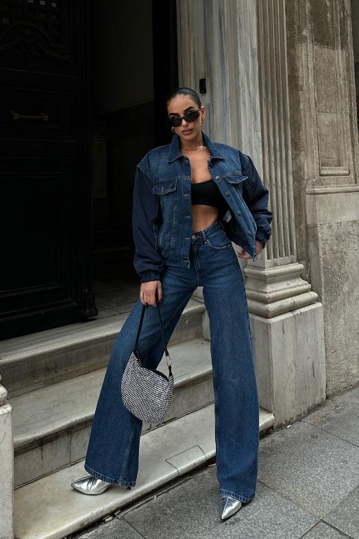 S4K6064Lotte Oversize Denim Ceket 6064-08