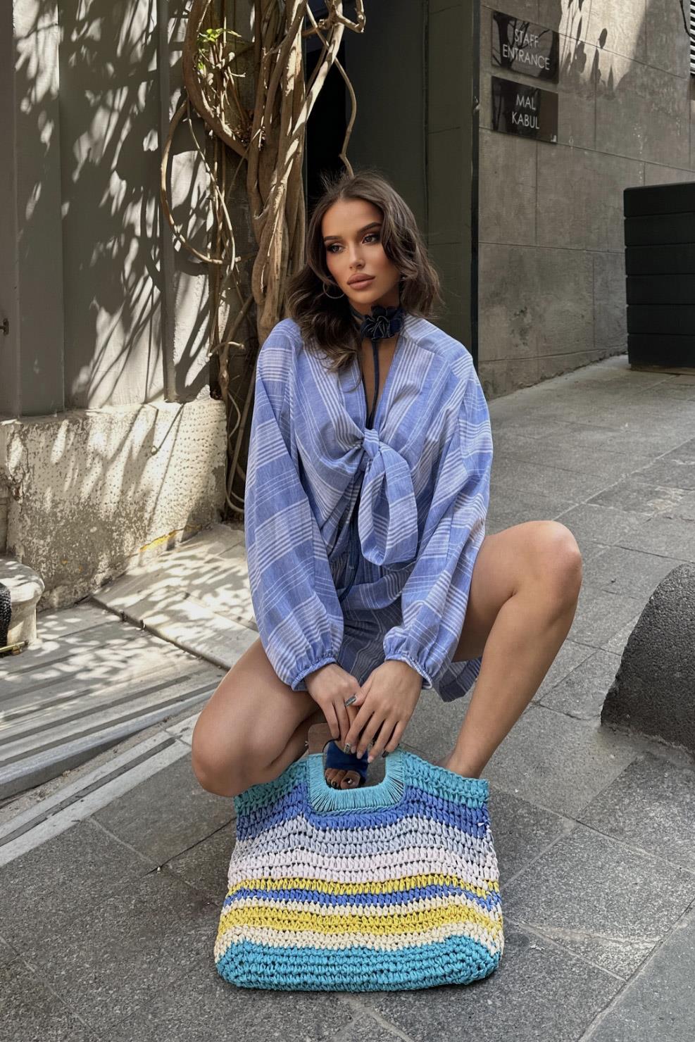 S4Y9810Mandy Keten Şort Takım 9810-0025