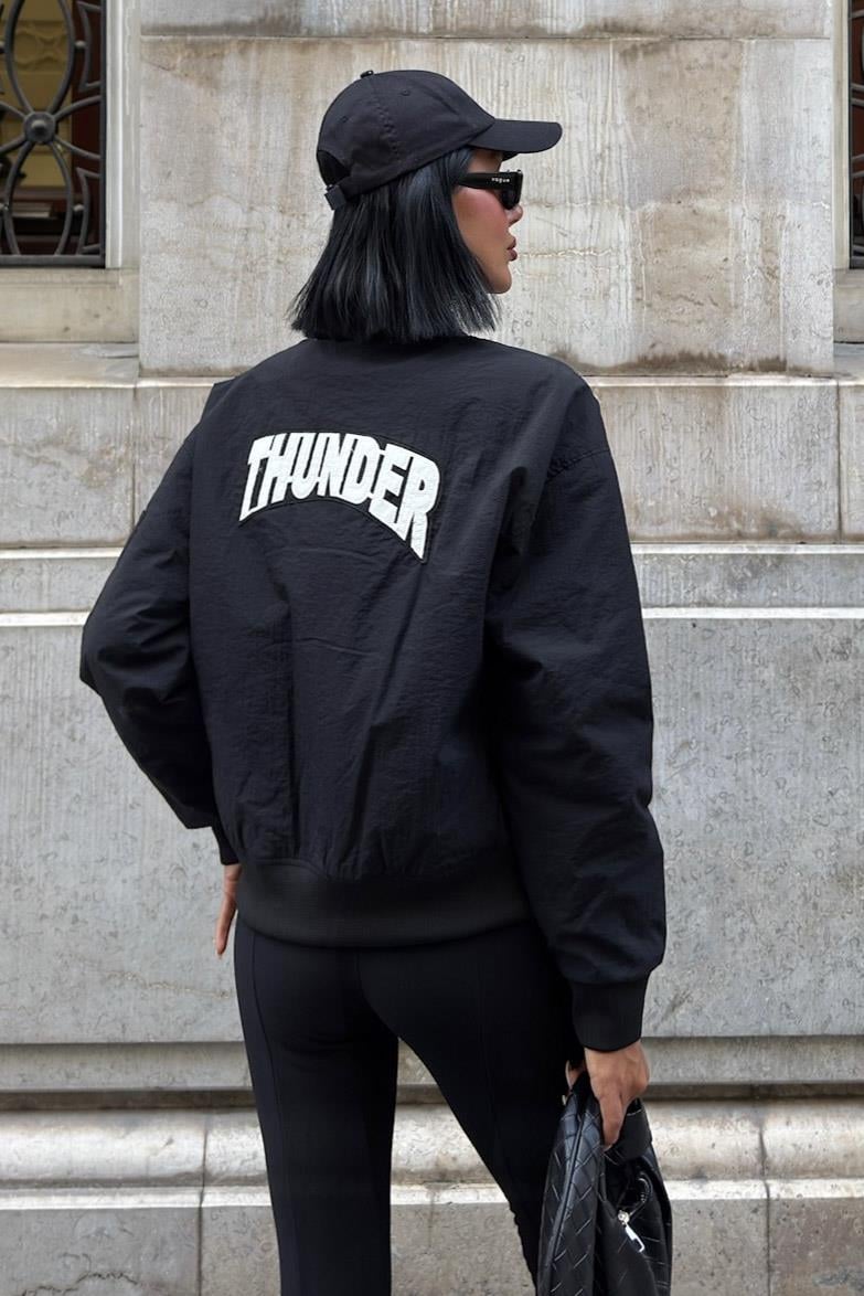 S5K7059Michonne Ribanalı Bomber Ceket 7059 -08