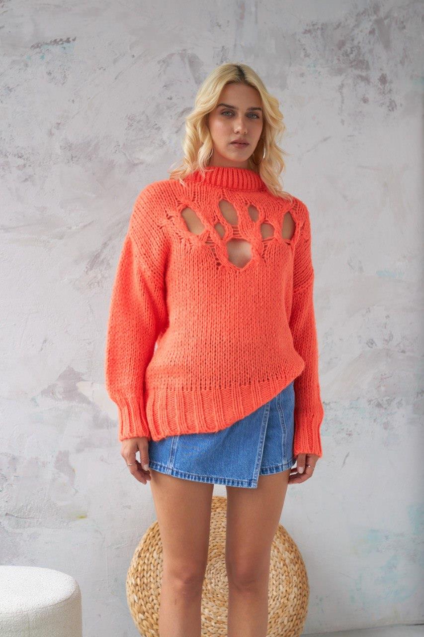 S4K1200Midred Cut Out Knitwear Sweater 1200-09