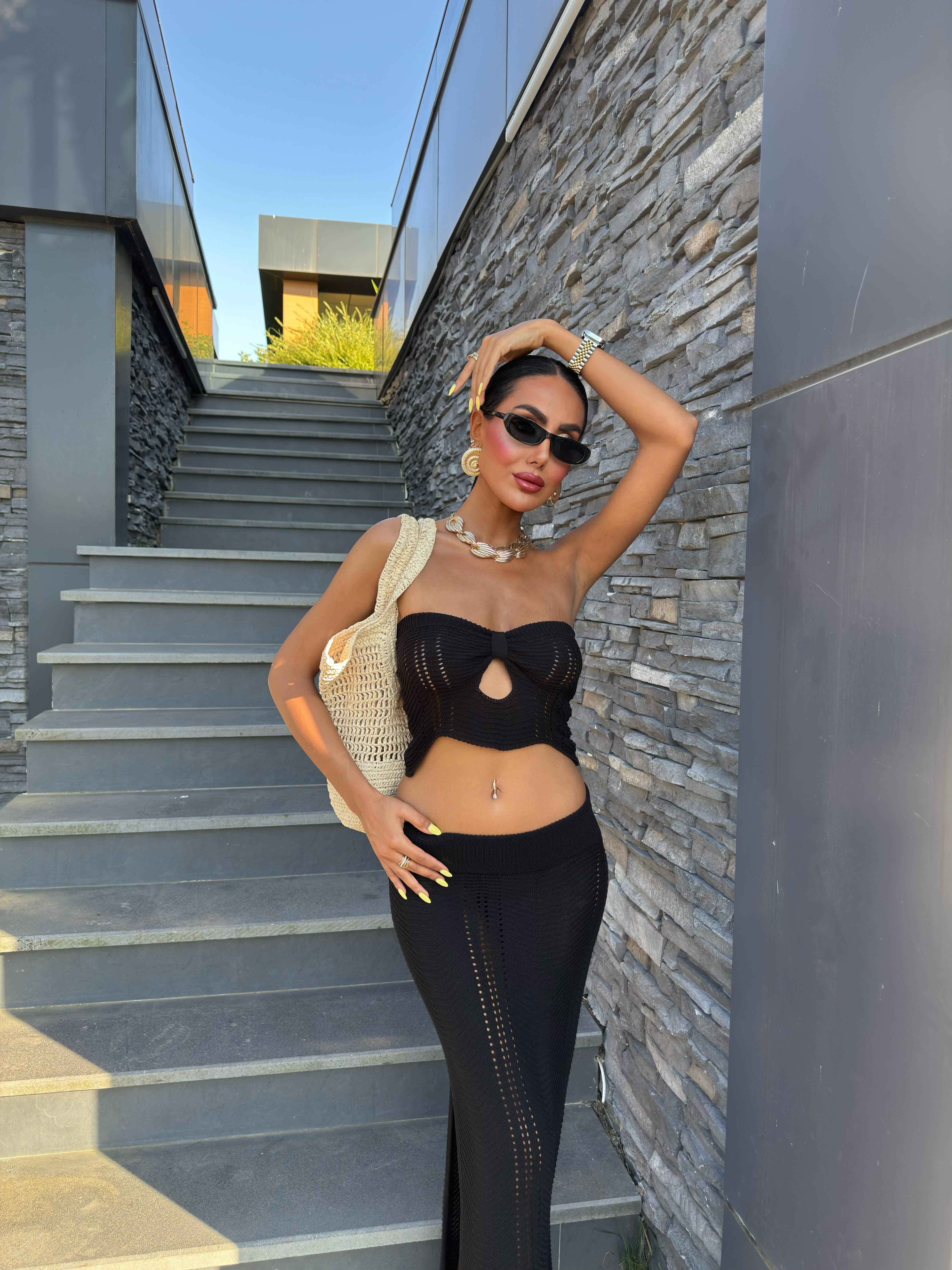 S4Y9839Mischa Cut Out Ajurlu Takım 9839