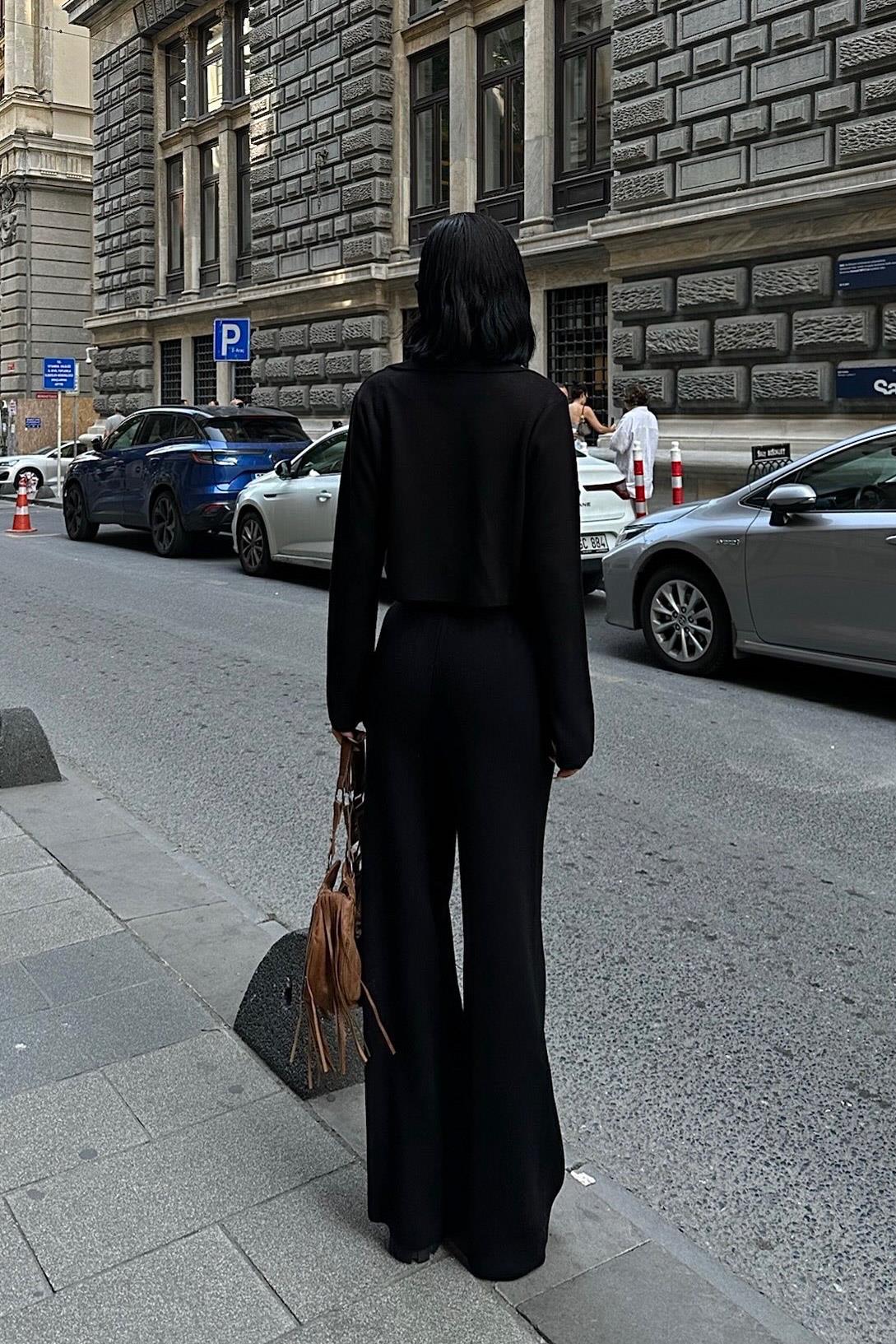 S5K9954Nancy Kruveze Yaka Crop Takım 9954 - 25