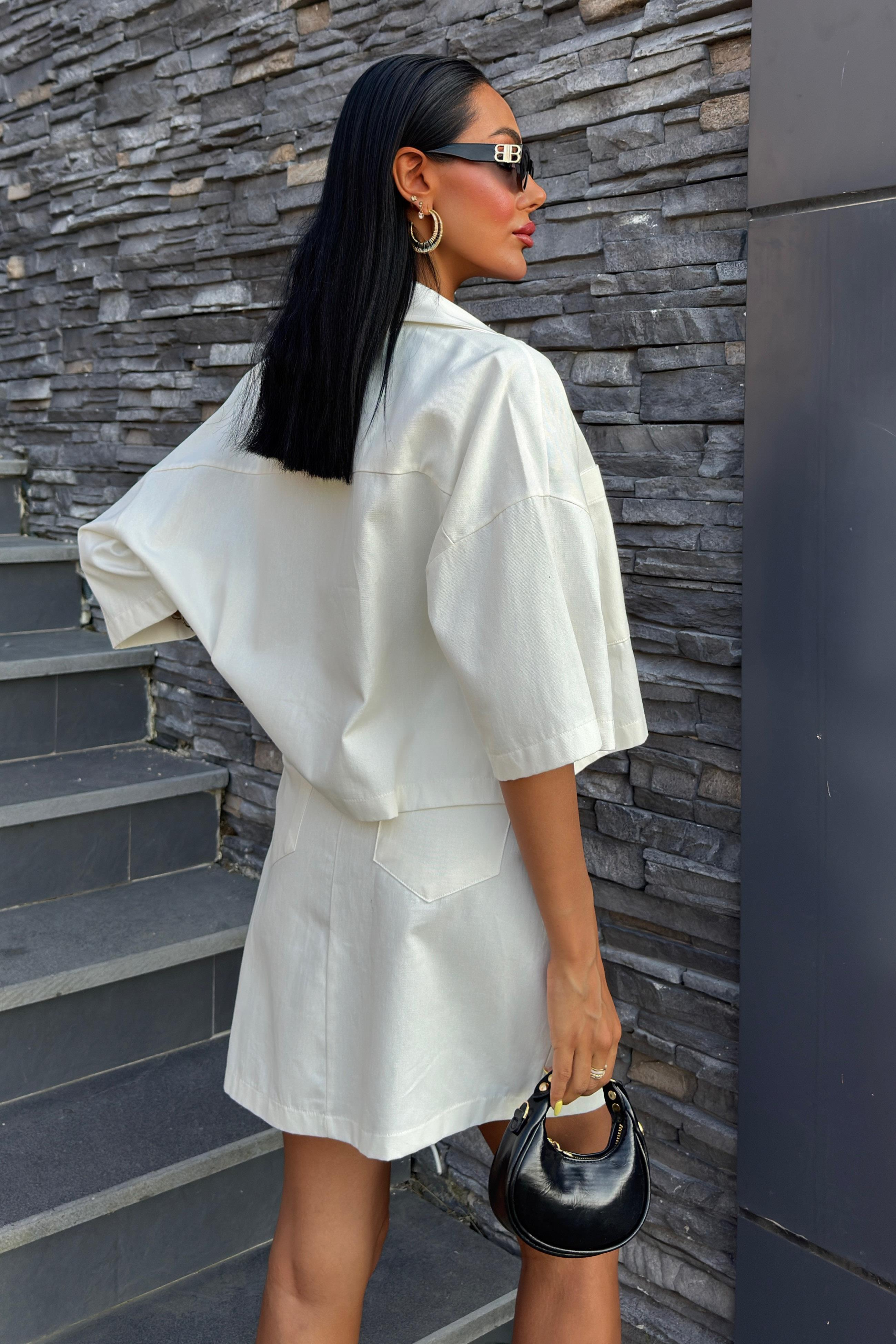 S4Y9740Naomi Ensemble jupe en gabardine 9740-08
