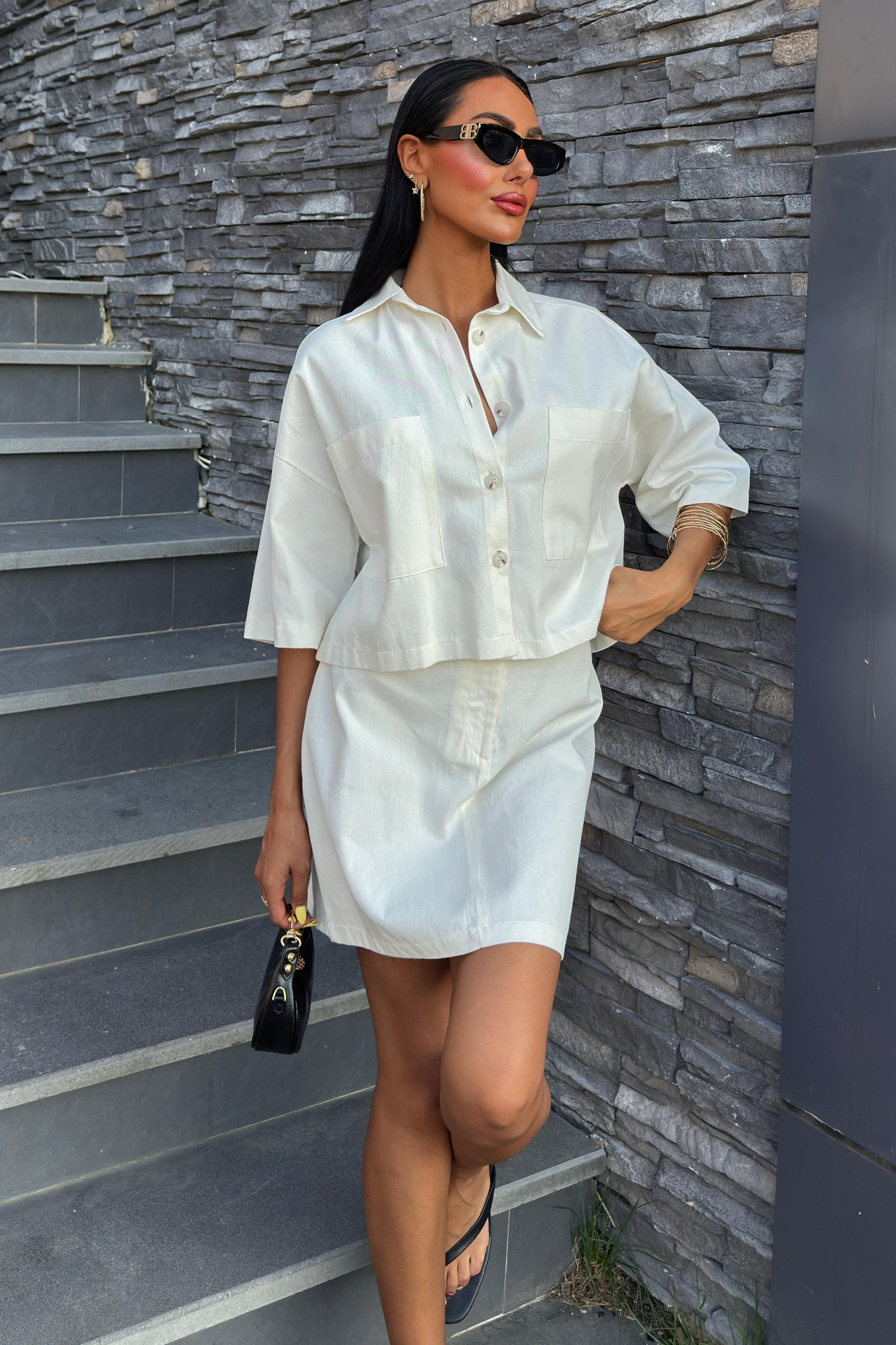 S4Y9740Naomi Ensemble jupe en gabardine 9740-08