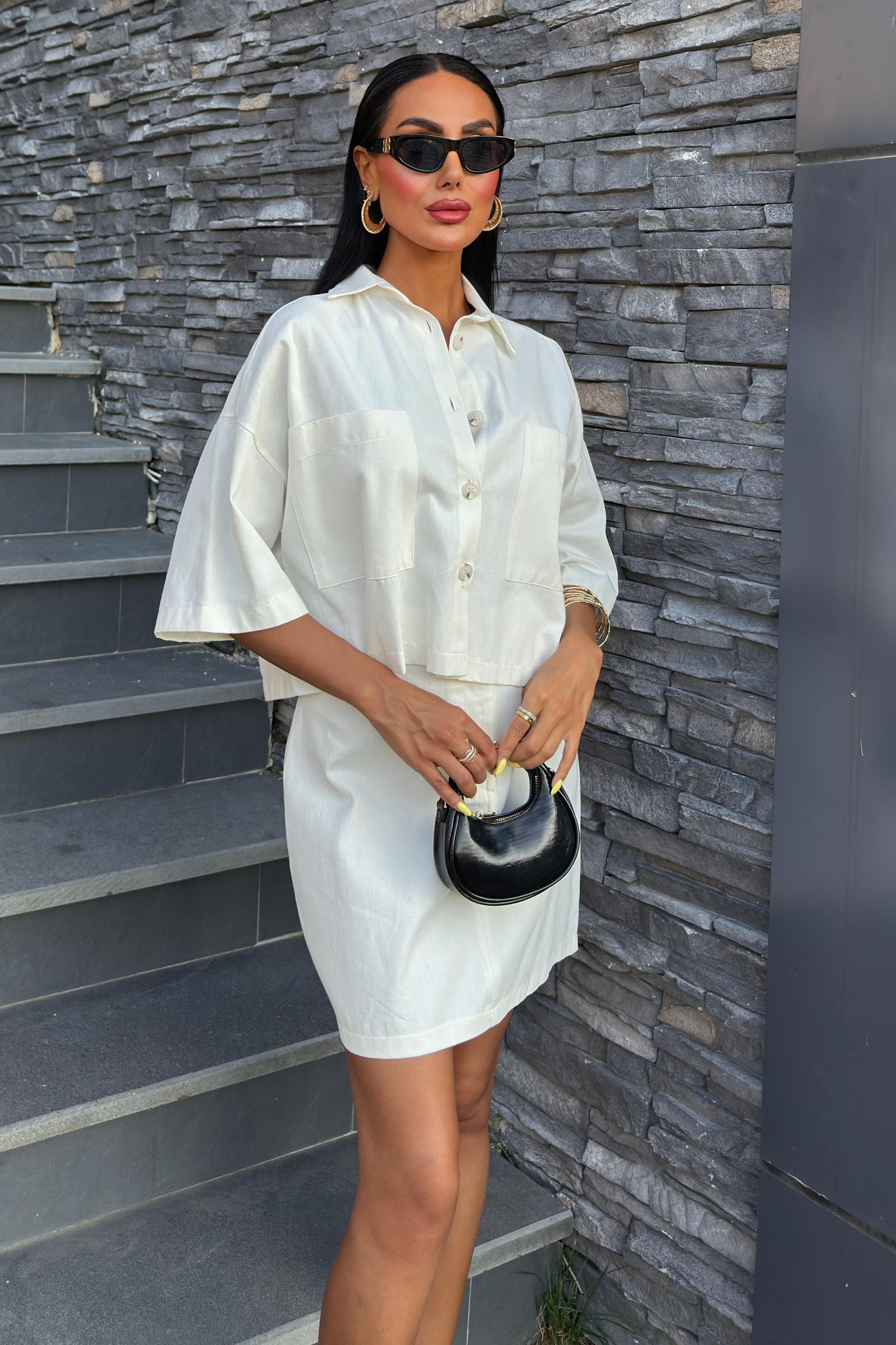 S4Y9740Naomi Ensemble jupe en gabardine 9740-08