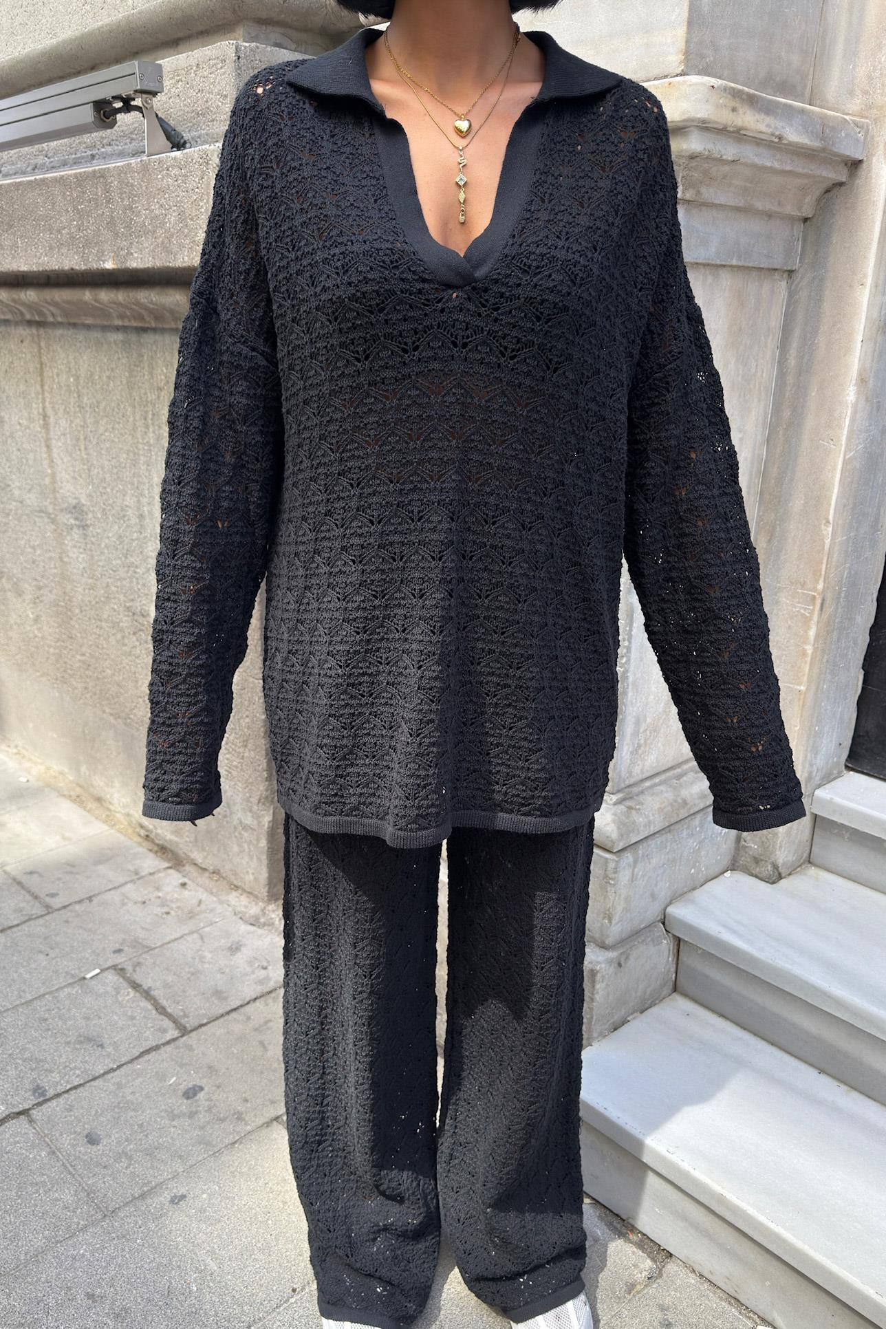 S5K9885Nolan Ensemble pantalon ajouré Regular 9885