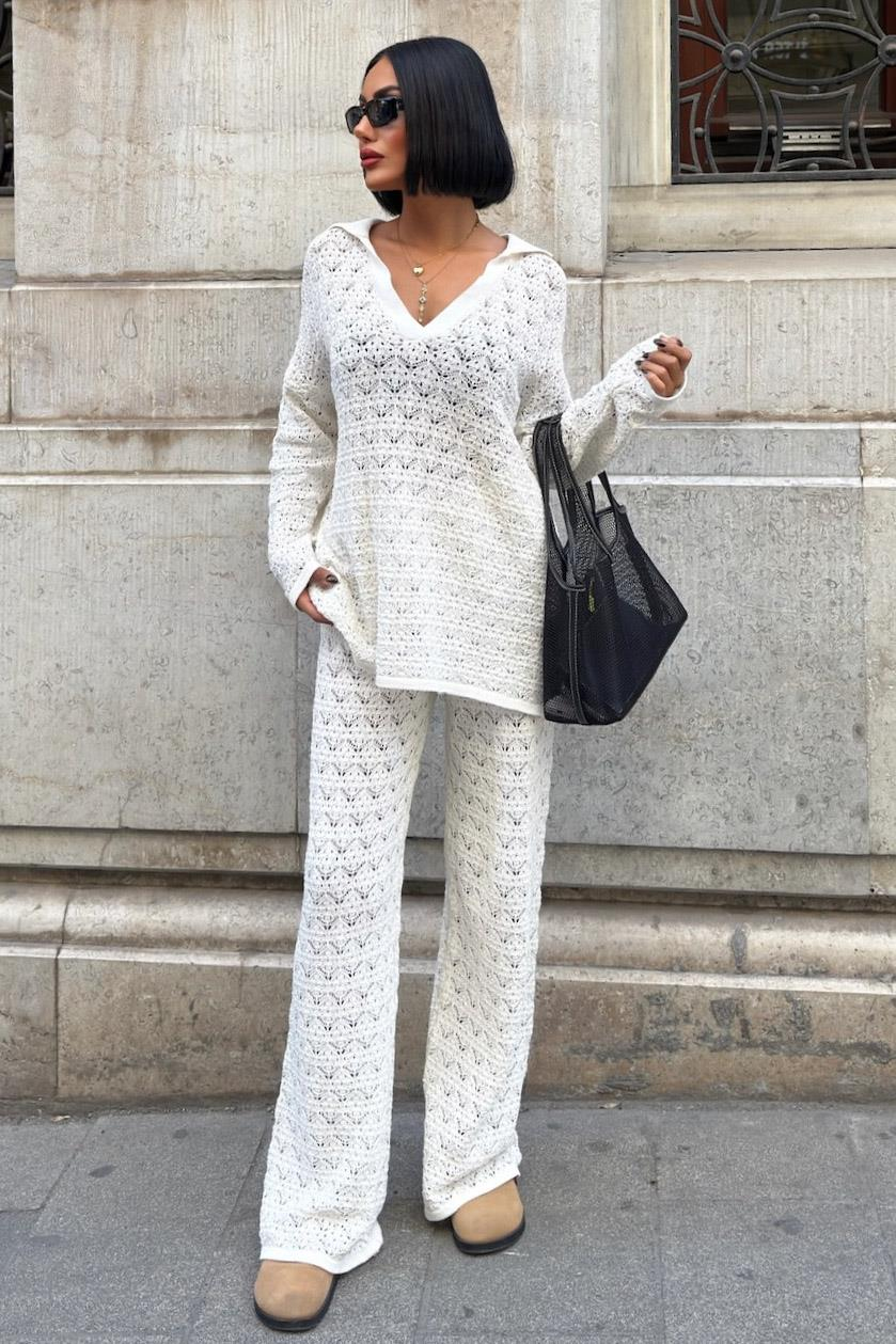 S5K9885Nolan Ensemble pantalon ajouré Regular 9885