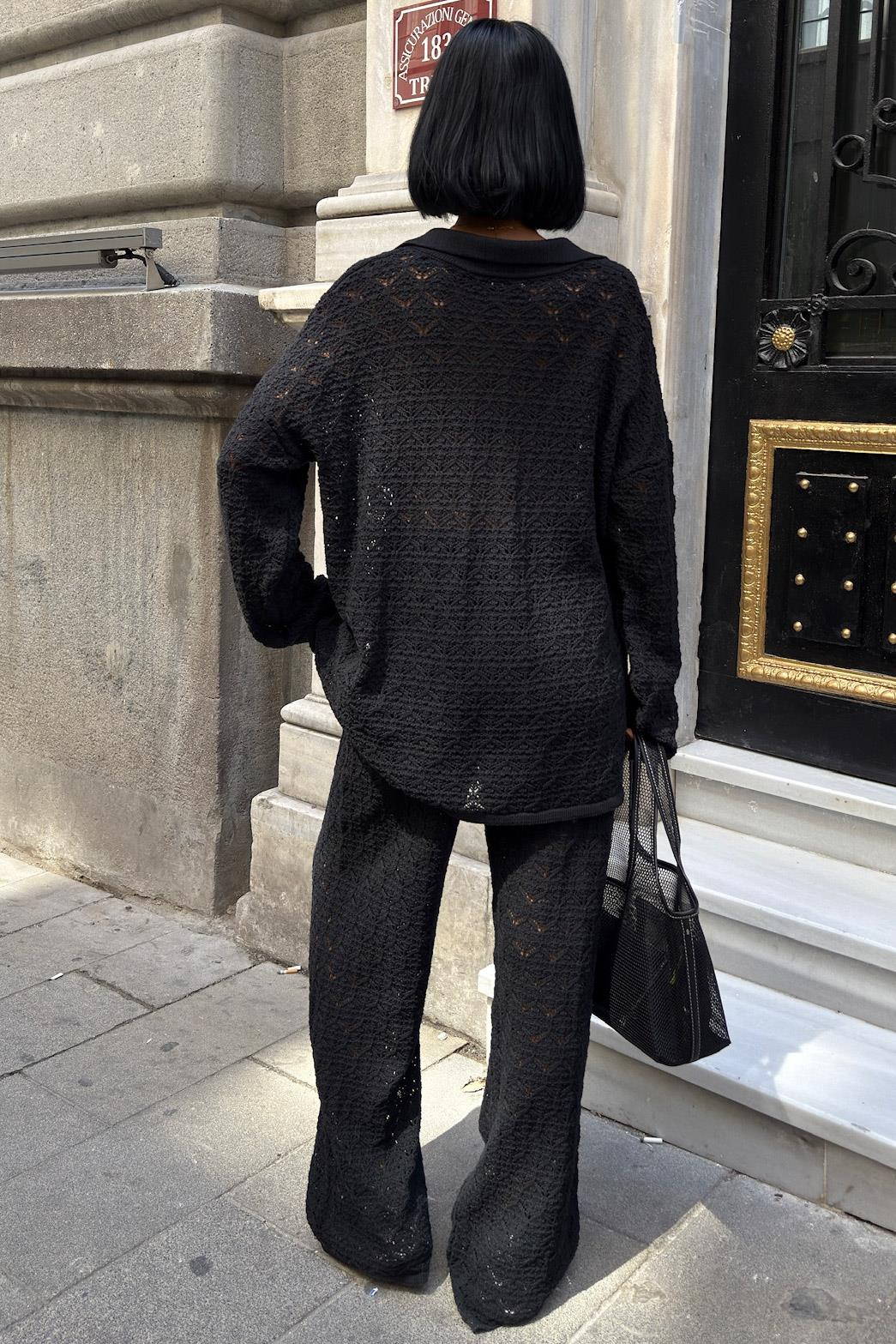 S5K9885Nolan Ensemble pantalon ajouré Regular 9885