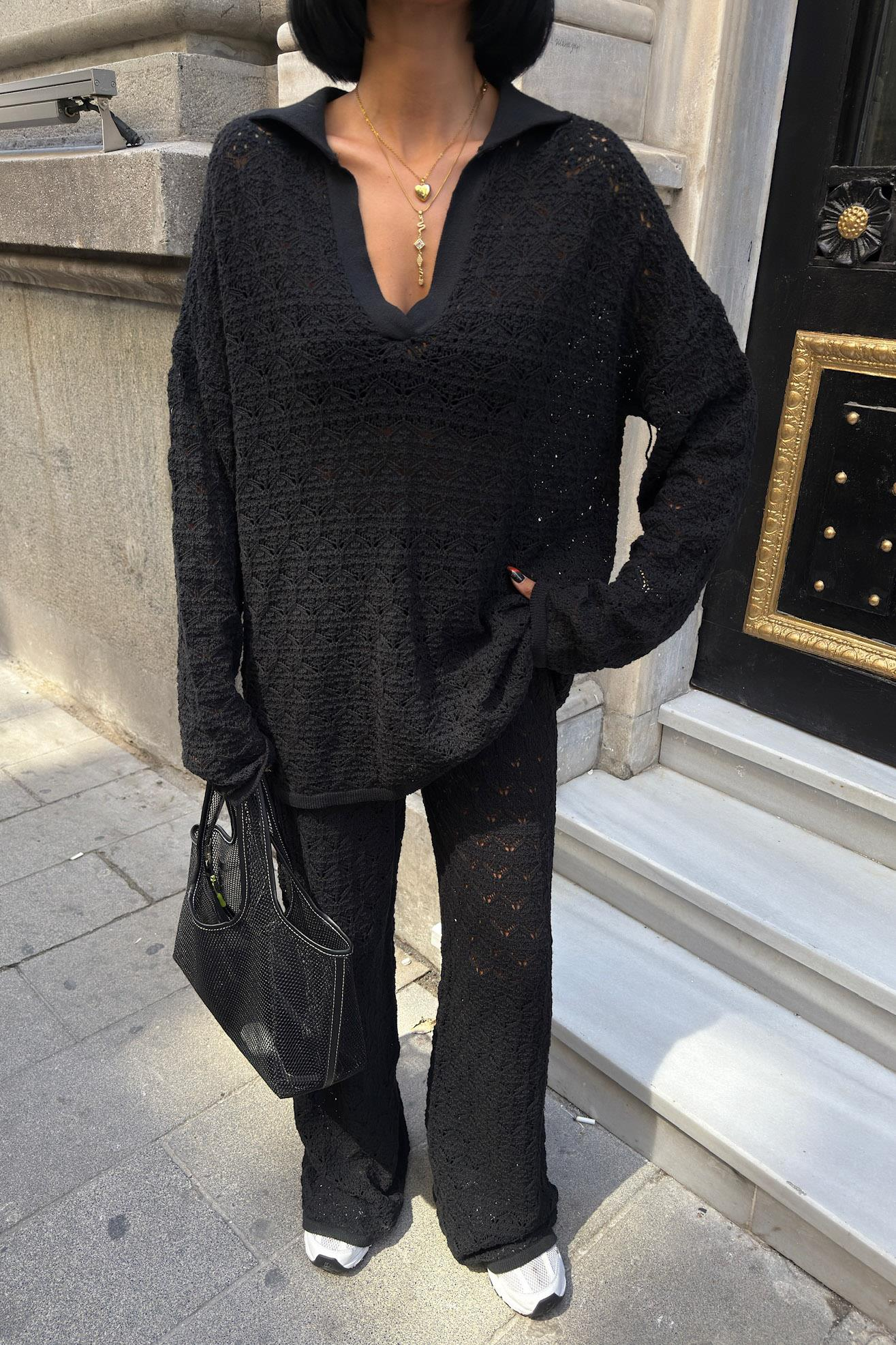 S5K9885Nolan Ensemble pantalon ajouré Regular 9885