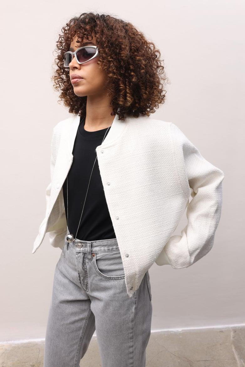 S4K6071Paola Dokulu Bomber Ceket 6071-8