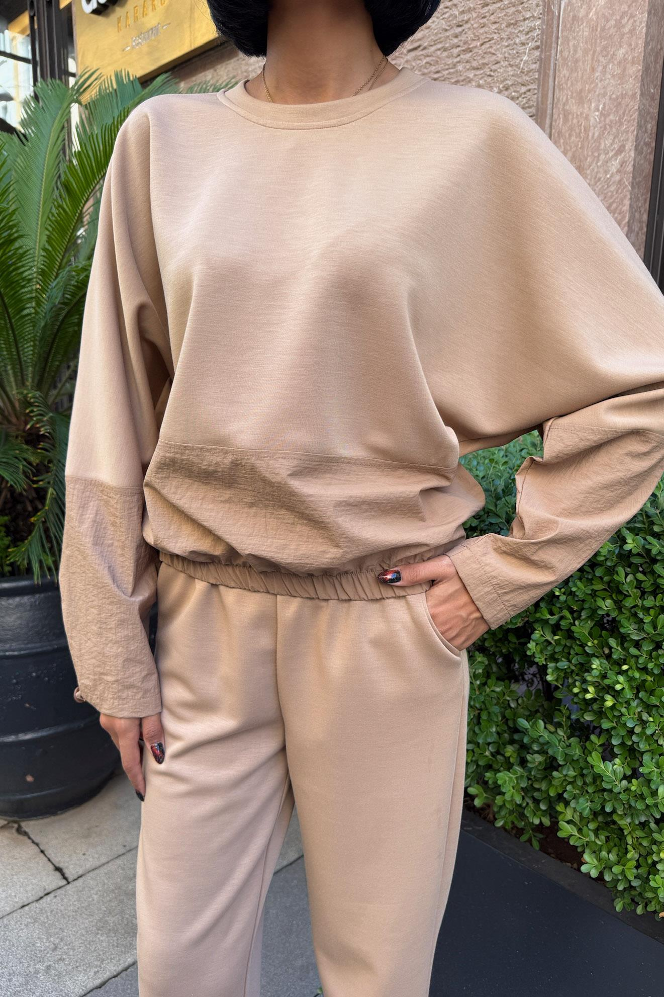 S6K10235Parachute Garnish Modal Suit 10235