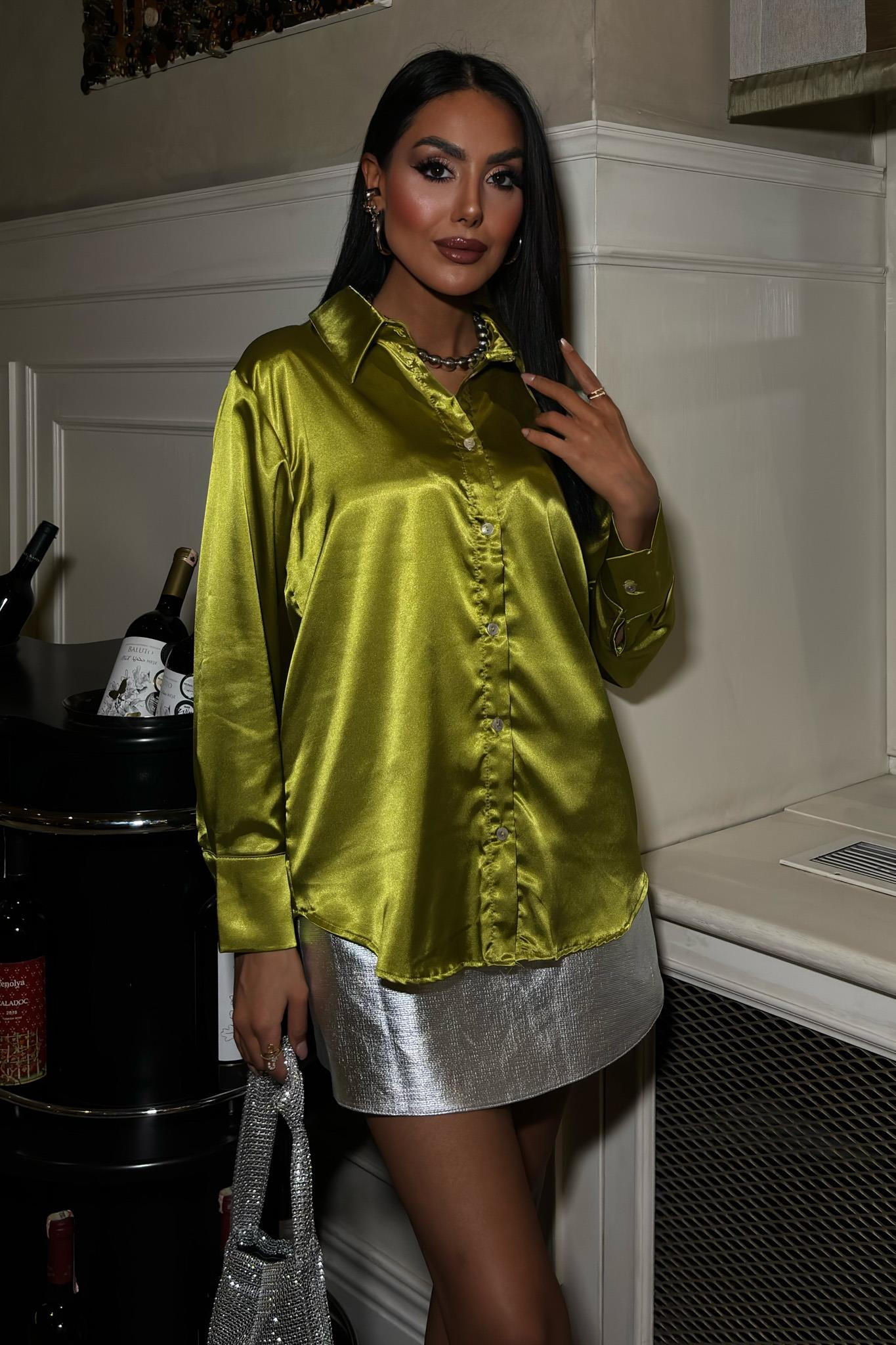 S5Y3438Premium Saten Gömlek 3438