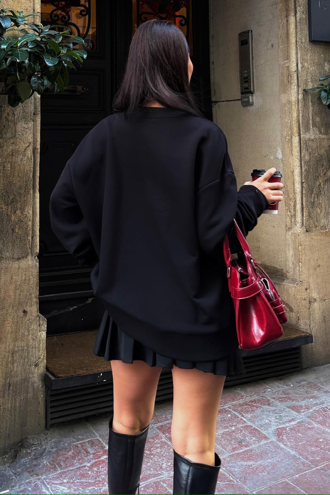 S5K8051Tassel Detailed Sweatshirt 8051