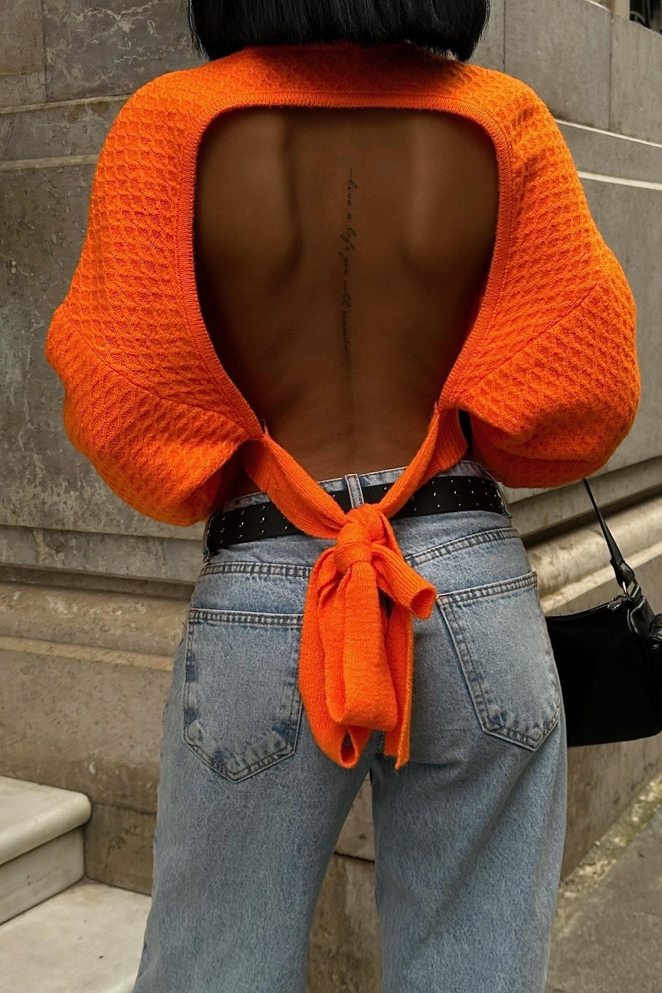 S4K1270Sabina Low-Rise Crop Sweater 1270-09