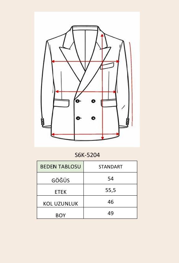 S6K5204MSŞal Yakalı Buklet Kumaş Kısa Hırka 5204