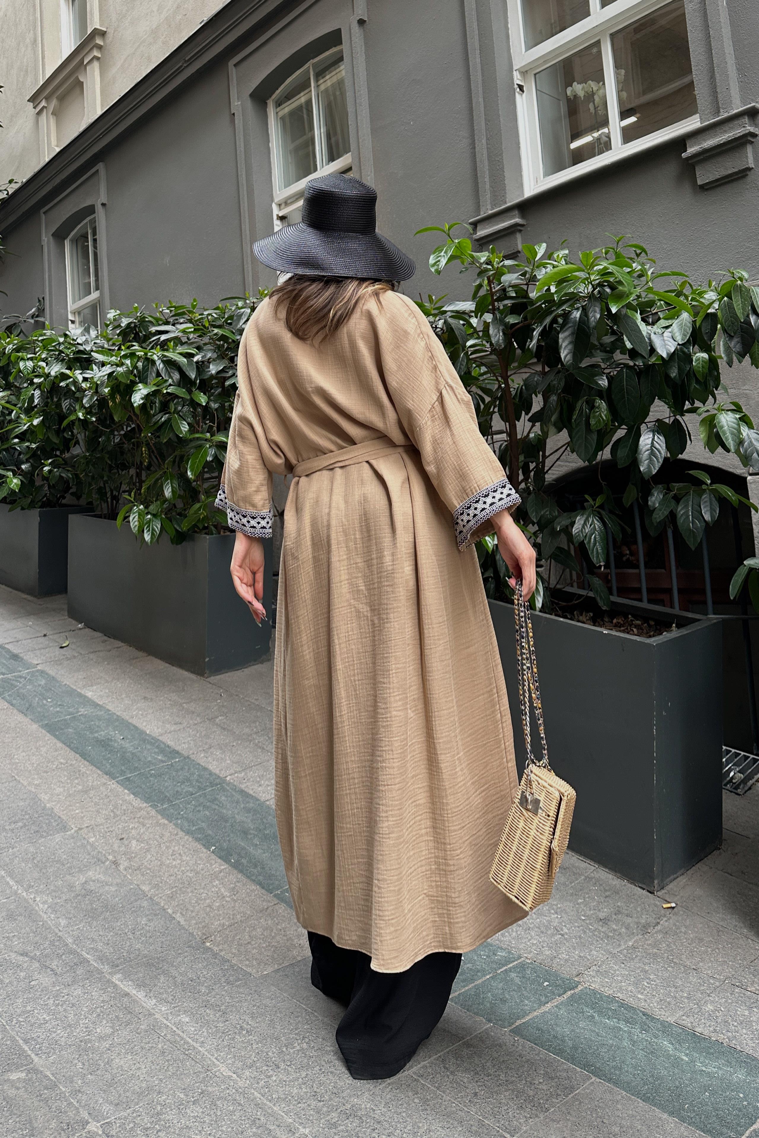 S4Y5160Shanina Desenli Kimono 5160