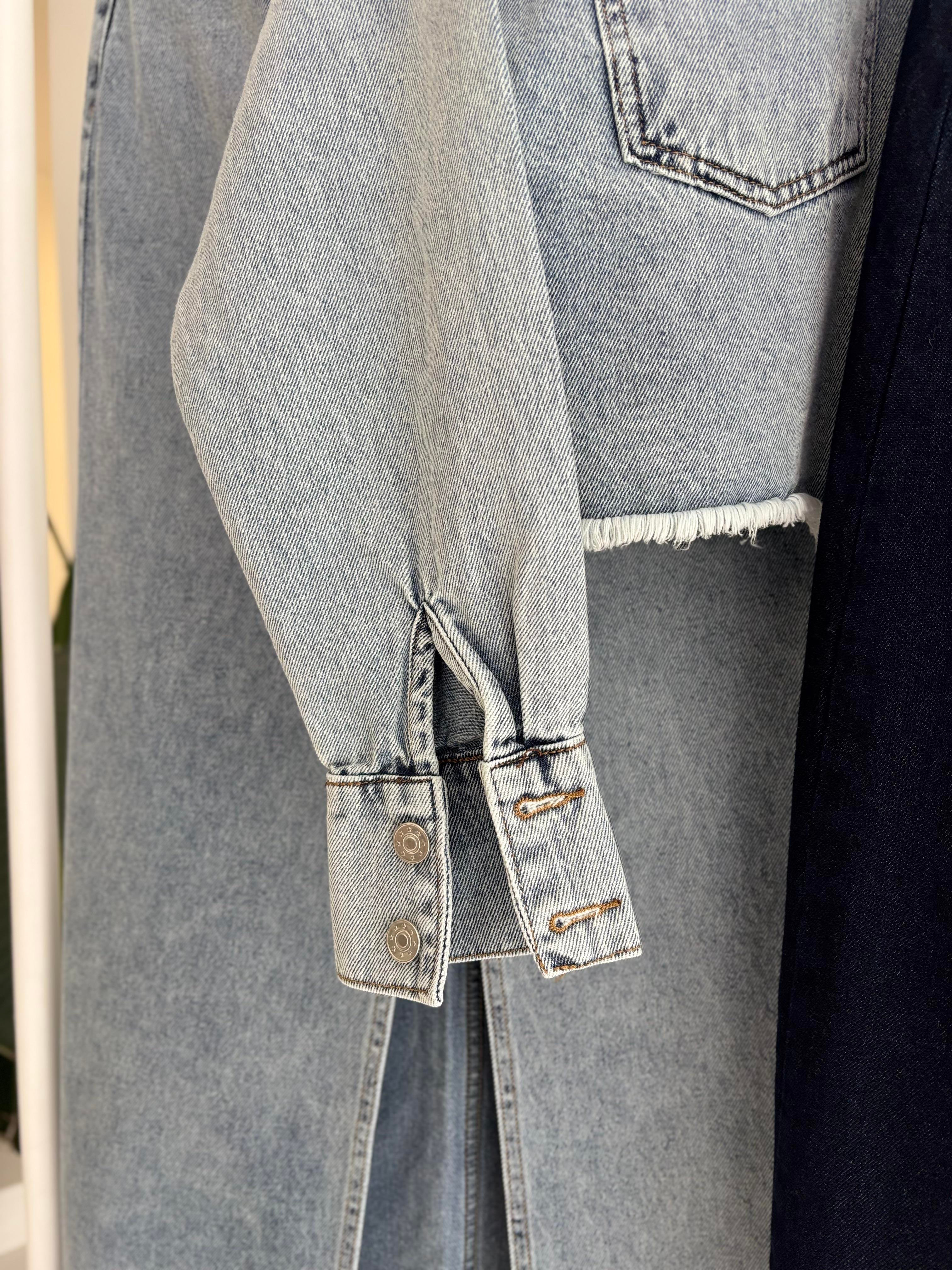 S5K9913Veronika Slit Denim Suit 9913