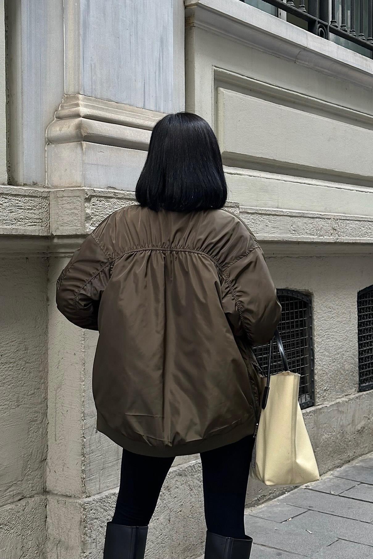 S4K7021Victory Colored Lining Bomber Jacket 7021-8