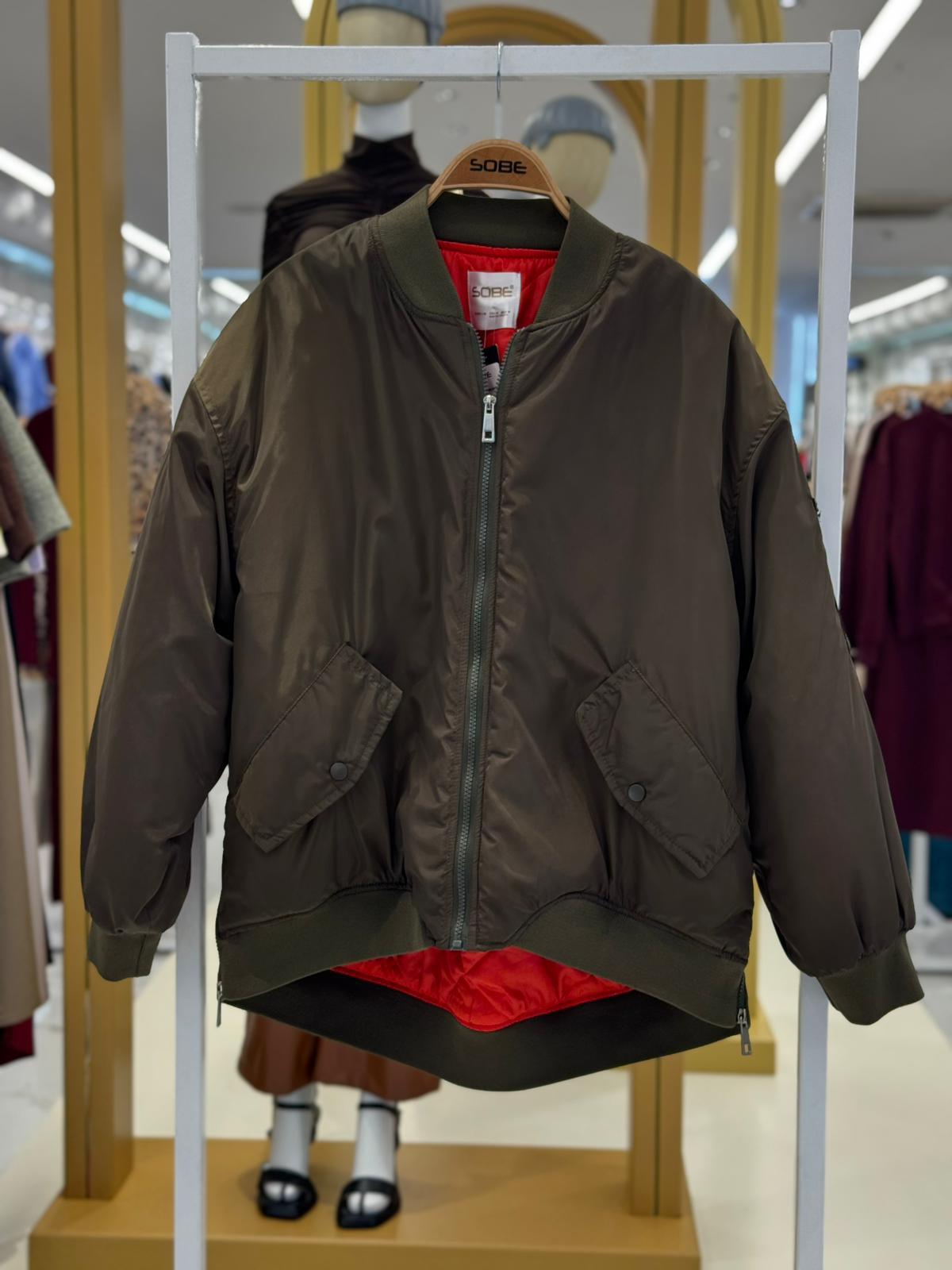 S4K7021Victory Colored Lining Bomber Jacket 7021-8
