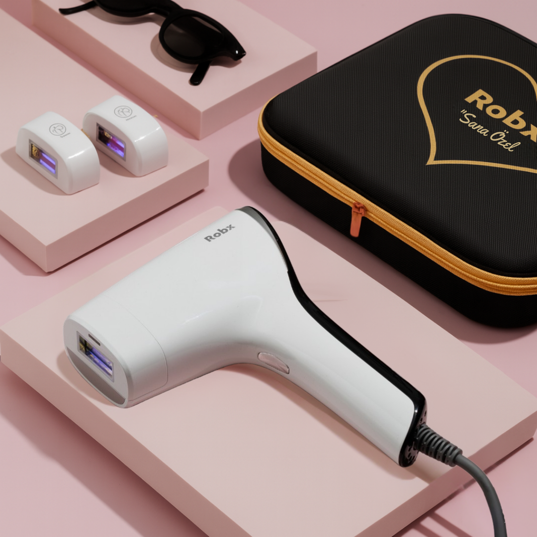 Robx A05 Ipl 3 Milyon Atım Akıllı Cilt Tanıma Ultra Seri Atım 3 Başlık Vücut Yüz Bikini Ipl Cihaz 