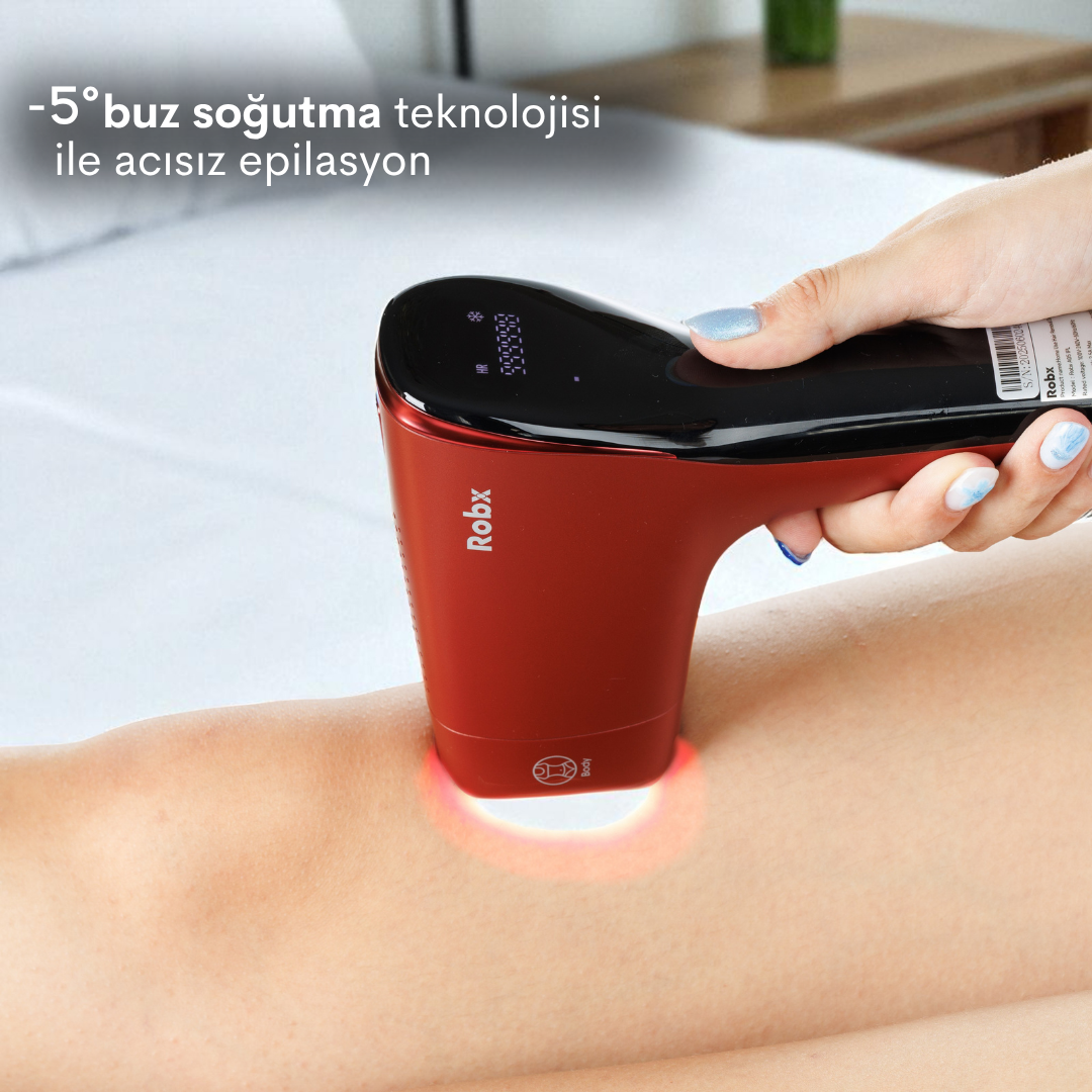 Robx A05 Ipl 3 Milyon Atım Akıllı Cilt Tanıma Ultra Seri Atım 3 Başlık Vücut Yüz Bikini Ipl Cihaz 