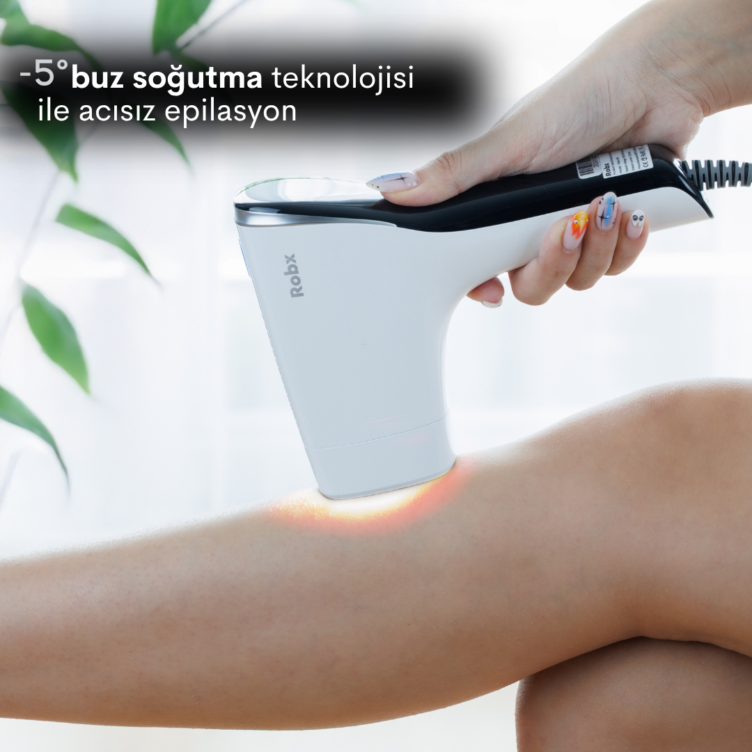 Robx A05 Ipl 3 Milyon Atım Akıllı Cilt Tanıma Ultra Seri Atım 3 Başlık Vücut Yüz Bikini Ipl Cihaz 