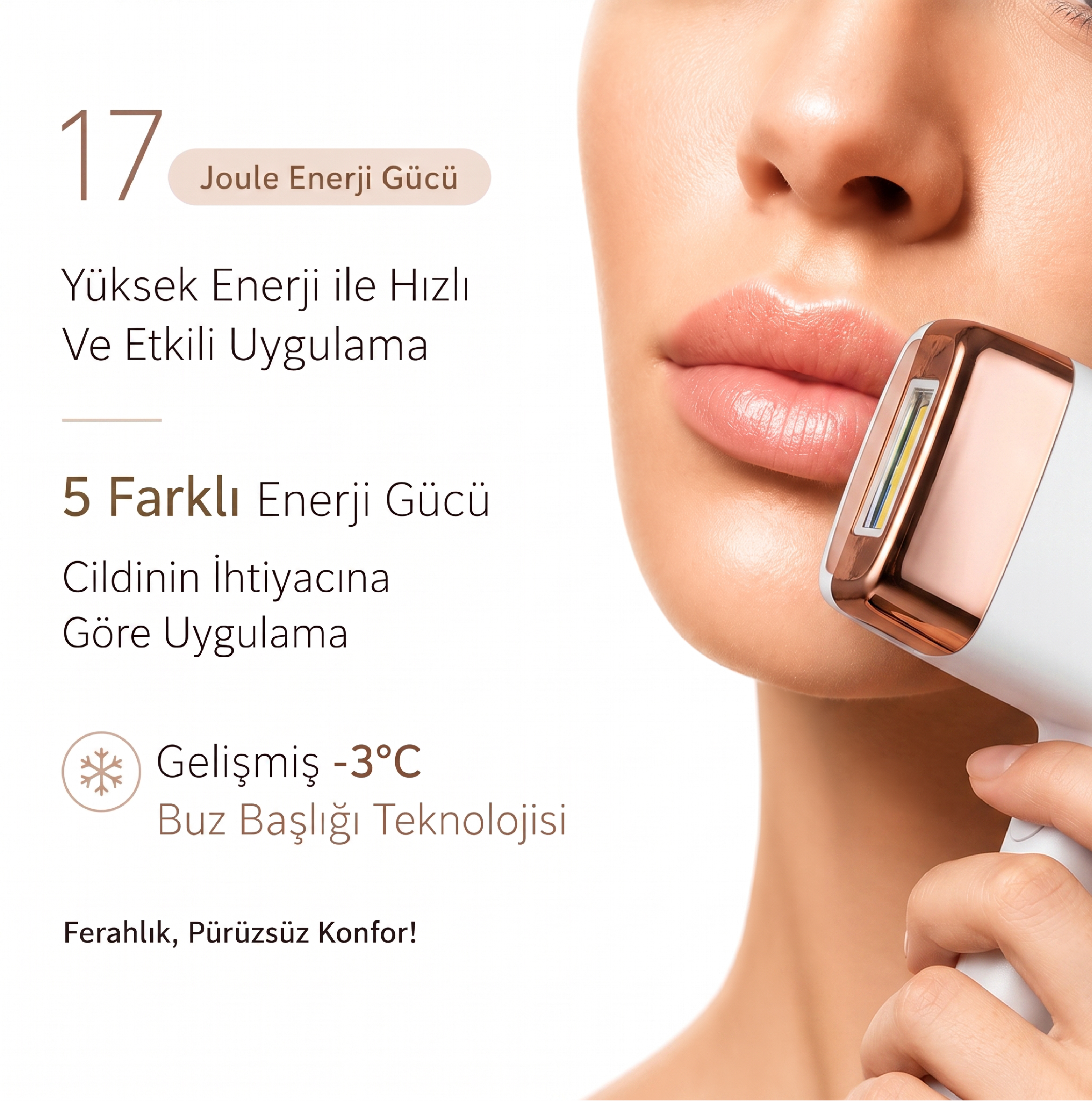 Robx A2024 Yeni Seri IPL 3 Milyon Atım Bay-Bayan IPL Cihazı Beyaz 
