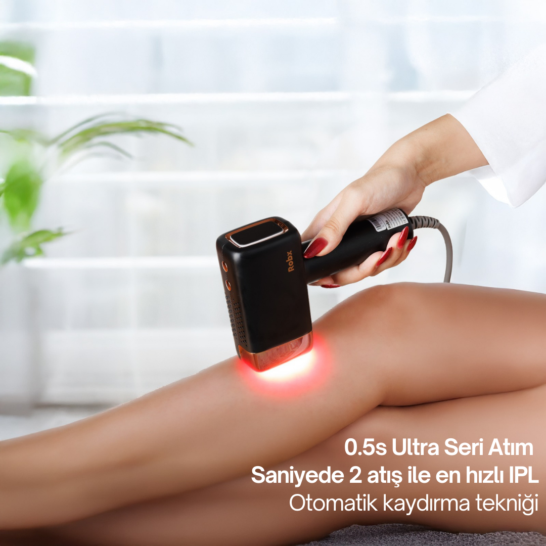 Robx A2024 Yeni Seri IPL 3 Milyon Atım 3 Başlık Vücut+Yüz+Özel Bölge Bay-Bayan EpiLasyon