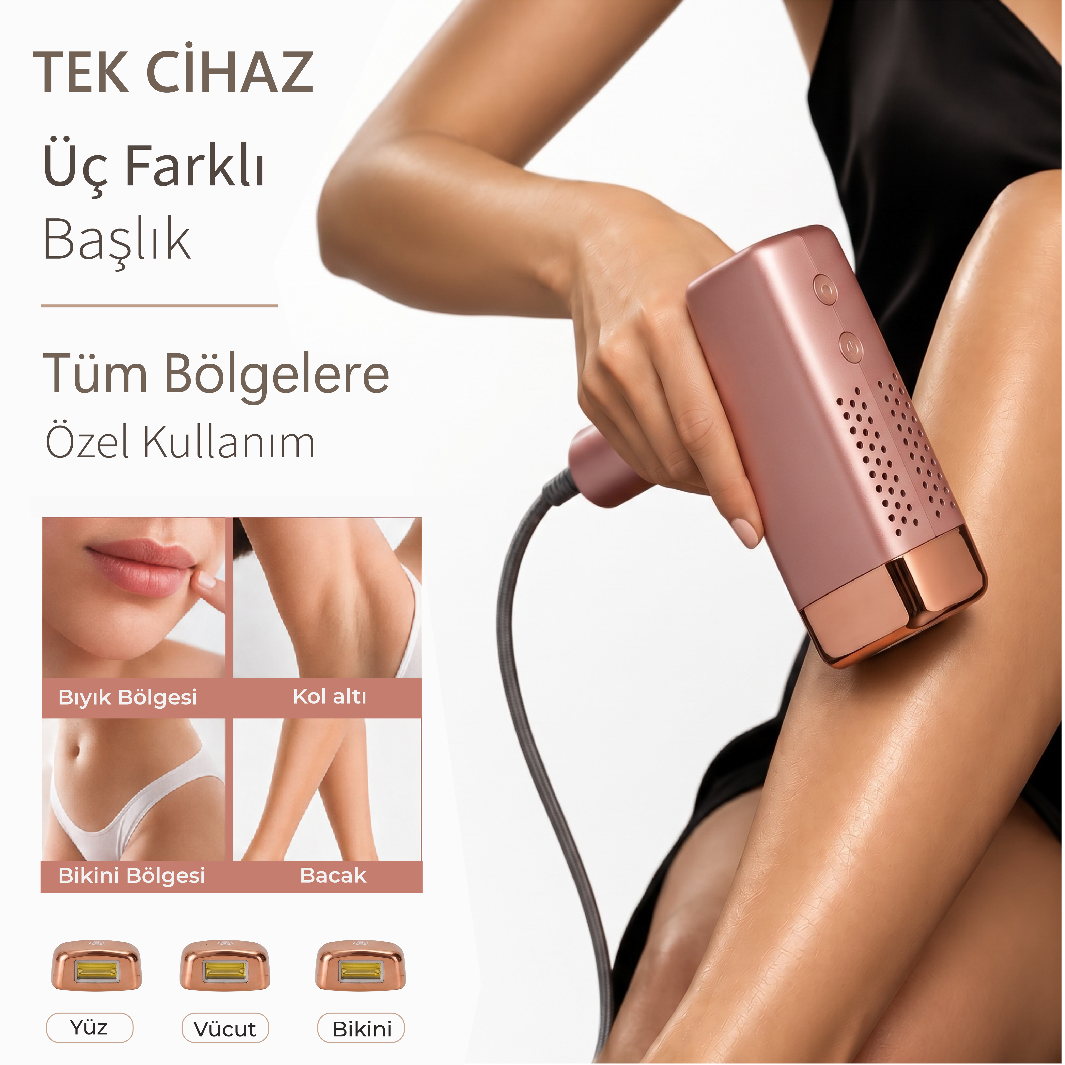 Robx A2024 Yeni Seri IPL 3 Milyon Atım Bay-Bayan IPL Cihazı Pembe