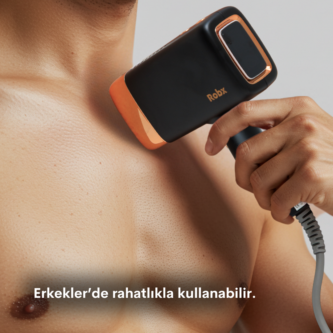 Robx A2024 Yeni Seri IPL 3 Milyon Atım 3 Başlık Vücut+Yüz+Özel Bölge Bay-Bayan EpiLasyon
