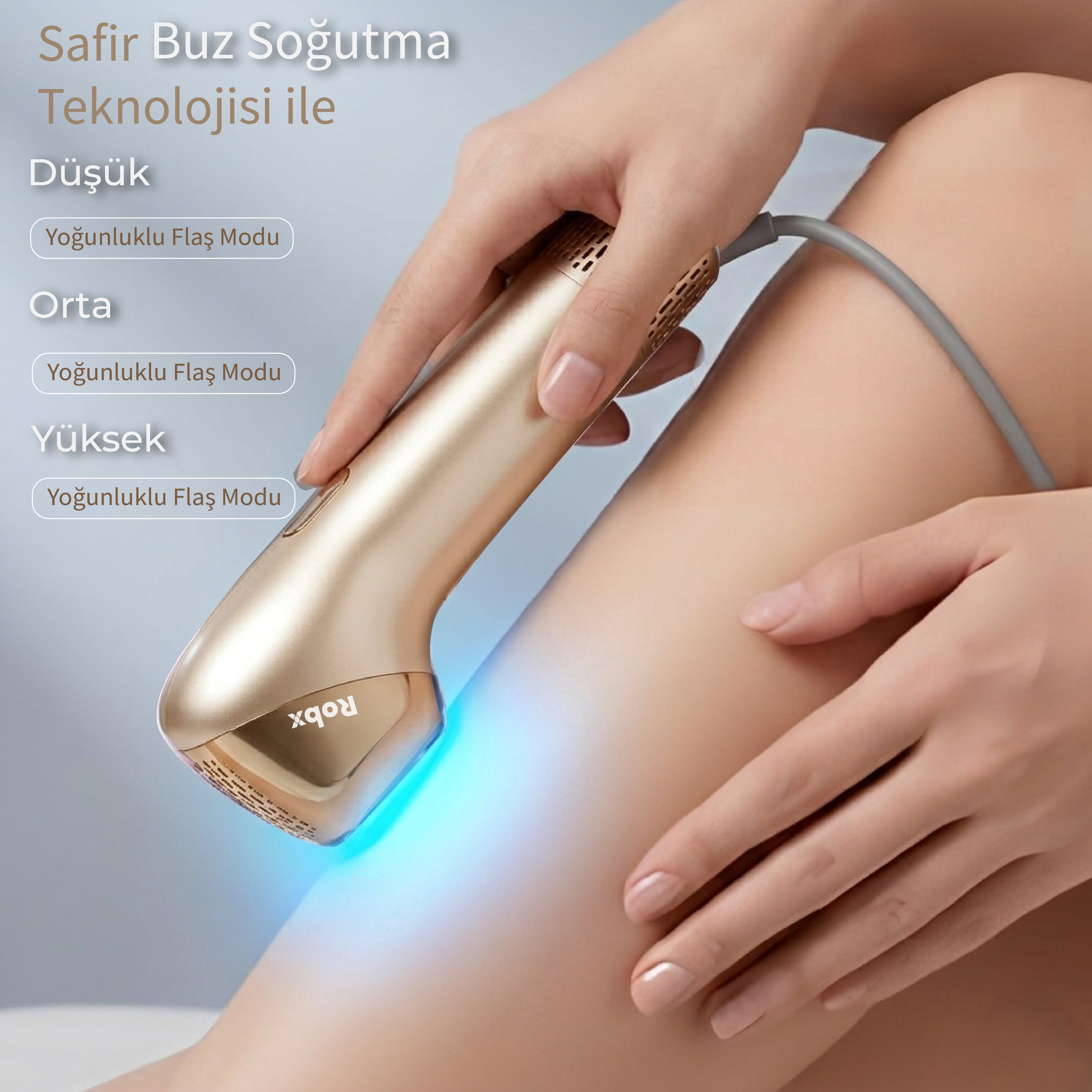Robx A2030 IPL Sapphire Sogutma 35 joule Ultra Güç Hızlı Etki Çoklu Seri Otomatik Atım Bay Bayan.