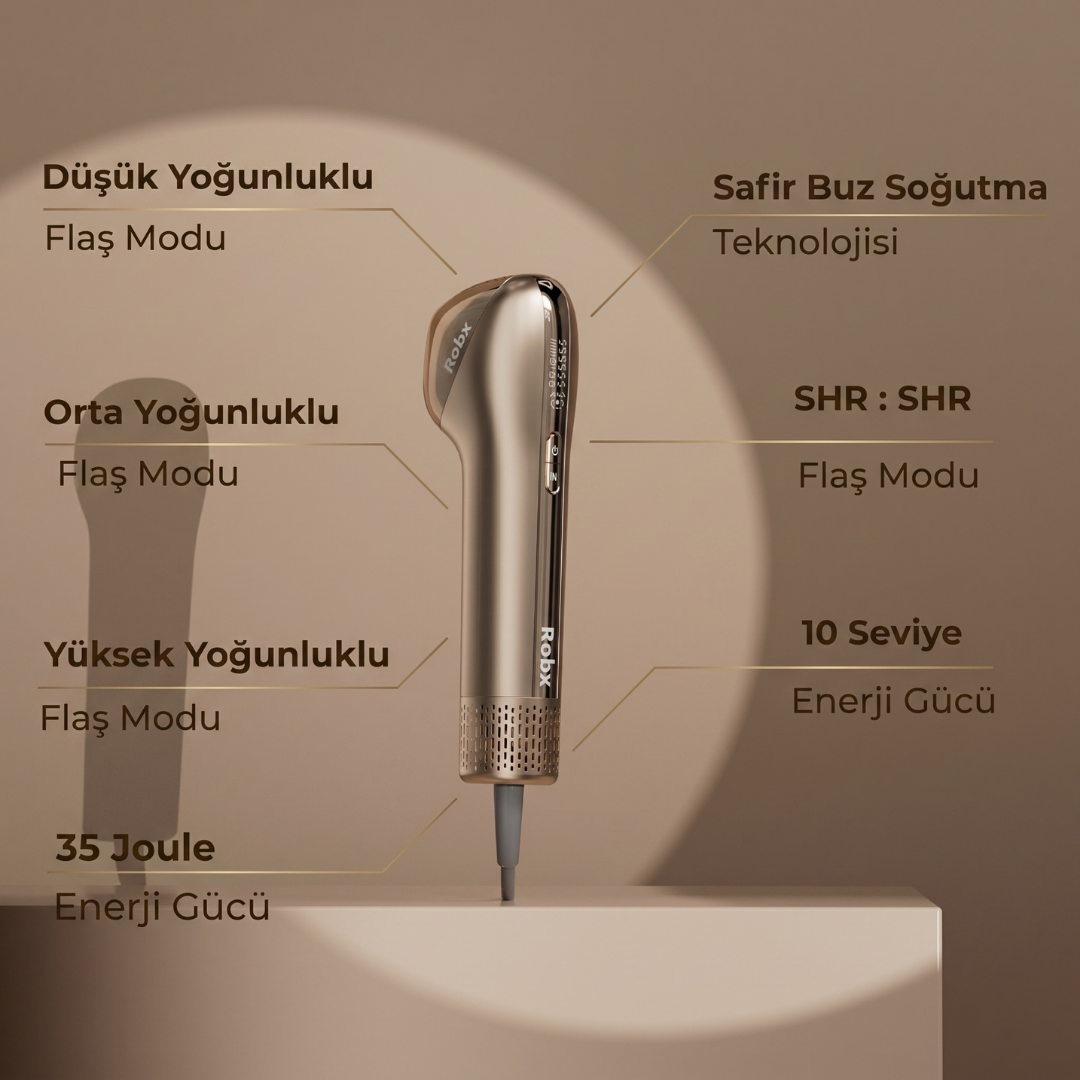 Robx A2030 IPL Sapphire Sogutma 35 joule Ultra Güç Hızlı Etki Çoklu Seri Otomatik Atım Bay Bayan.