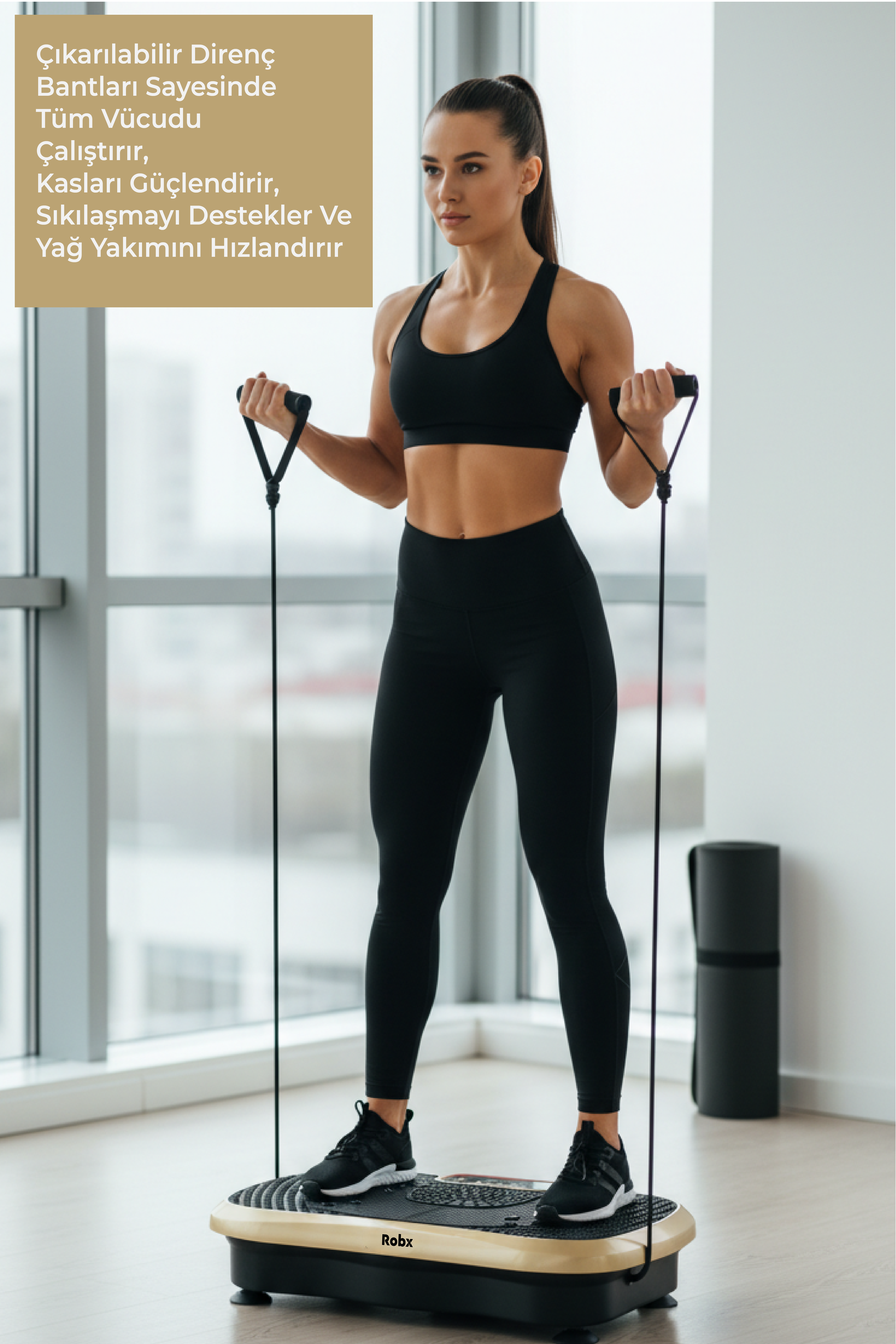 Robx E02 Vibration Titreşimli Zayıflama Spor Eğzersiz Aleti