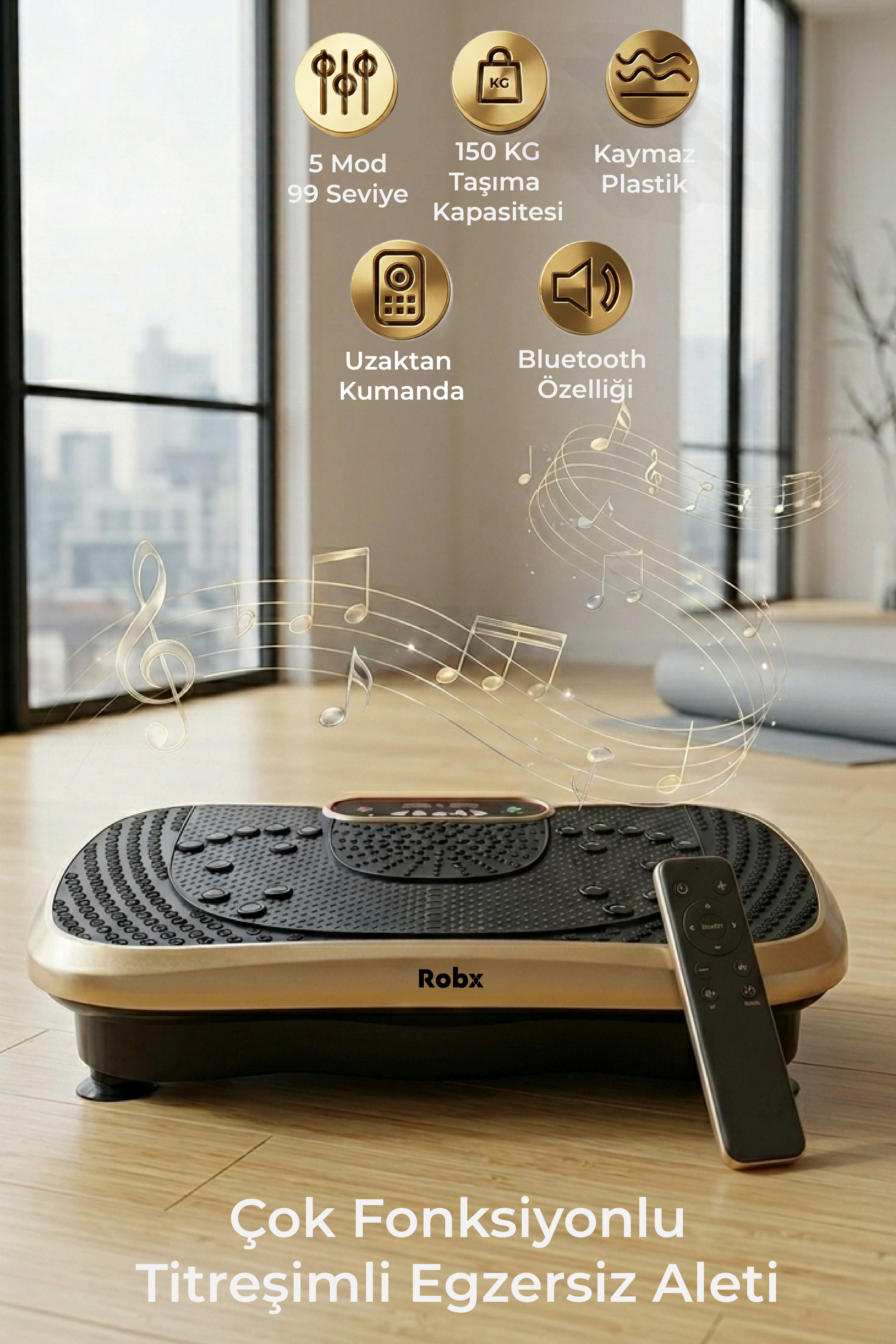 Robx E02 Vibration Titreşimli Zayıflama Spor Eğzersiz Aleti