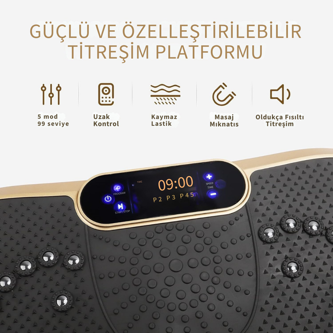 ROBX E02 Vibration Yüksek Titreşimli Tüm Vücut Hızlı Yağ Yakma ve Zayıflama Spor Eğzersiz Aleti