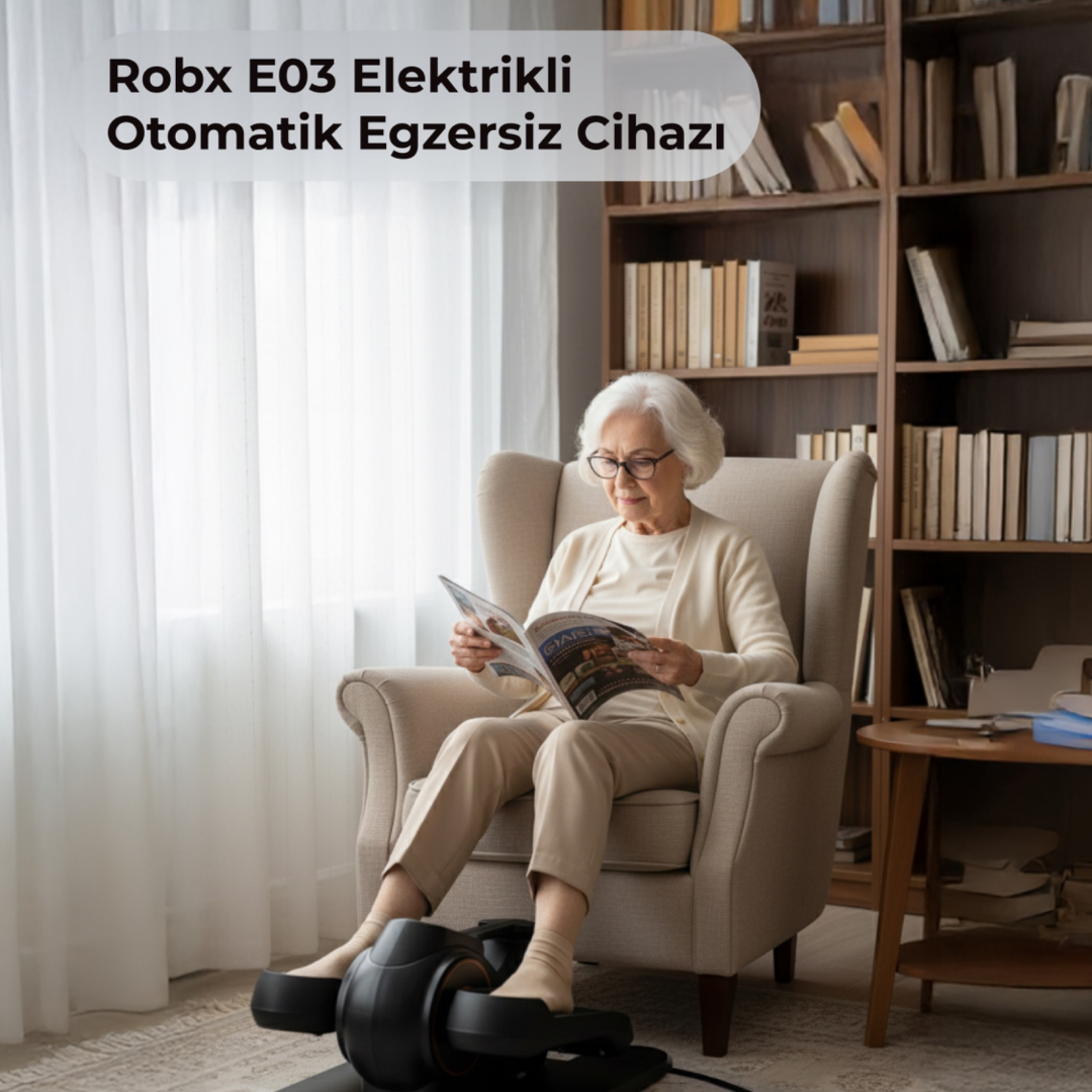 Robx E04 Elektrikli Otomatik Ayak Ve Bacak Çalıştırma Rahat Egzersiz Cihazı