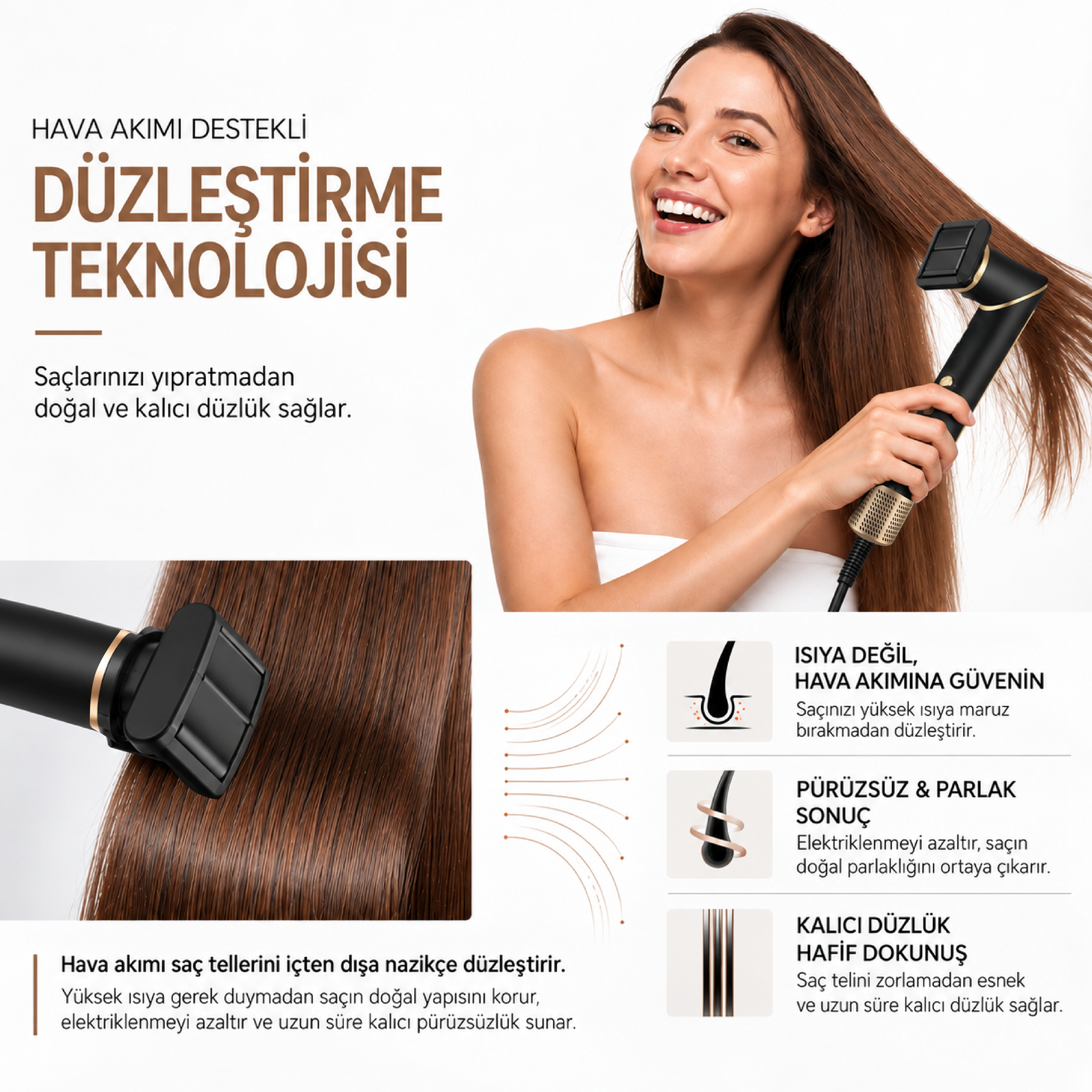Robx Multi-Styler 10 IN 1 Arada İyonik Saç Şekillendirici Set Siyah